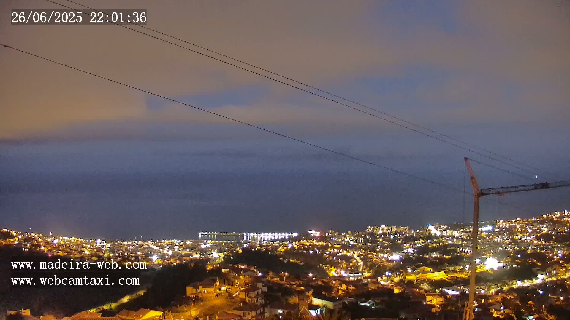 Funchal City  Skyline Live Cam from Sao Roque - Funchal, Madeira, Portugal