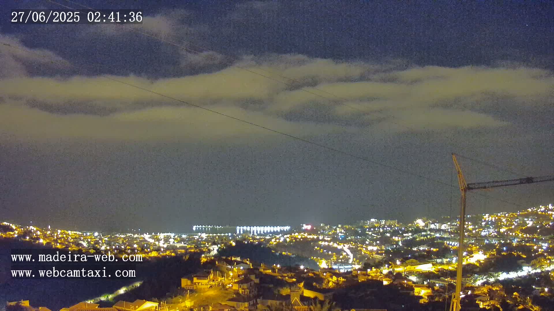 Funchal City  Skyline Live Cam from Sao Roque - Funchal, Madeira, Portugal