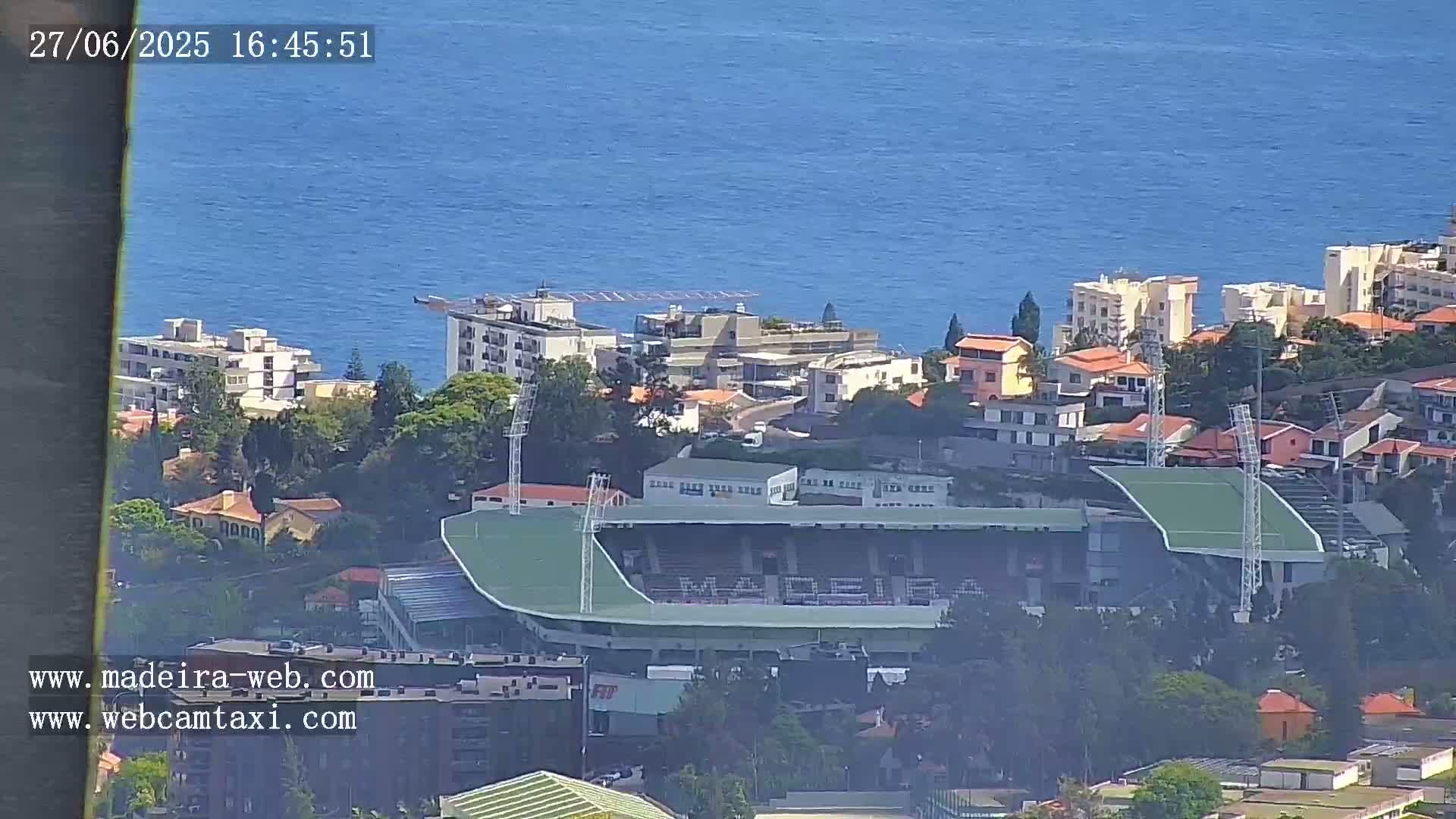 Funchal City  Skyline Live Cam from Sao Roque - Funchal, Madeira, Portugal