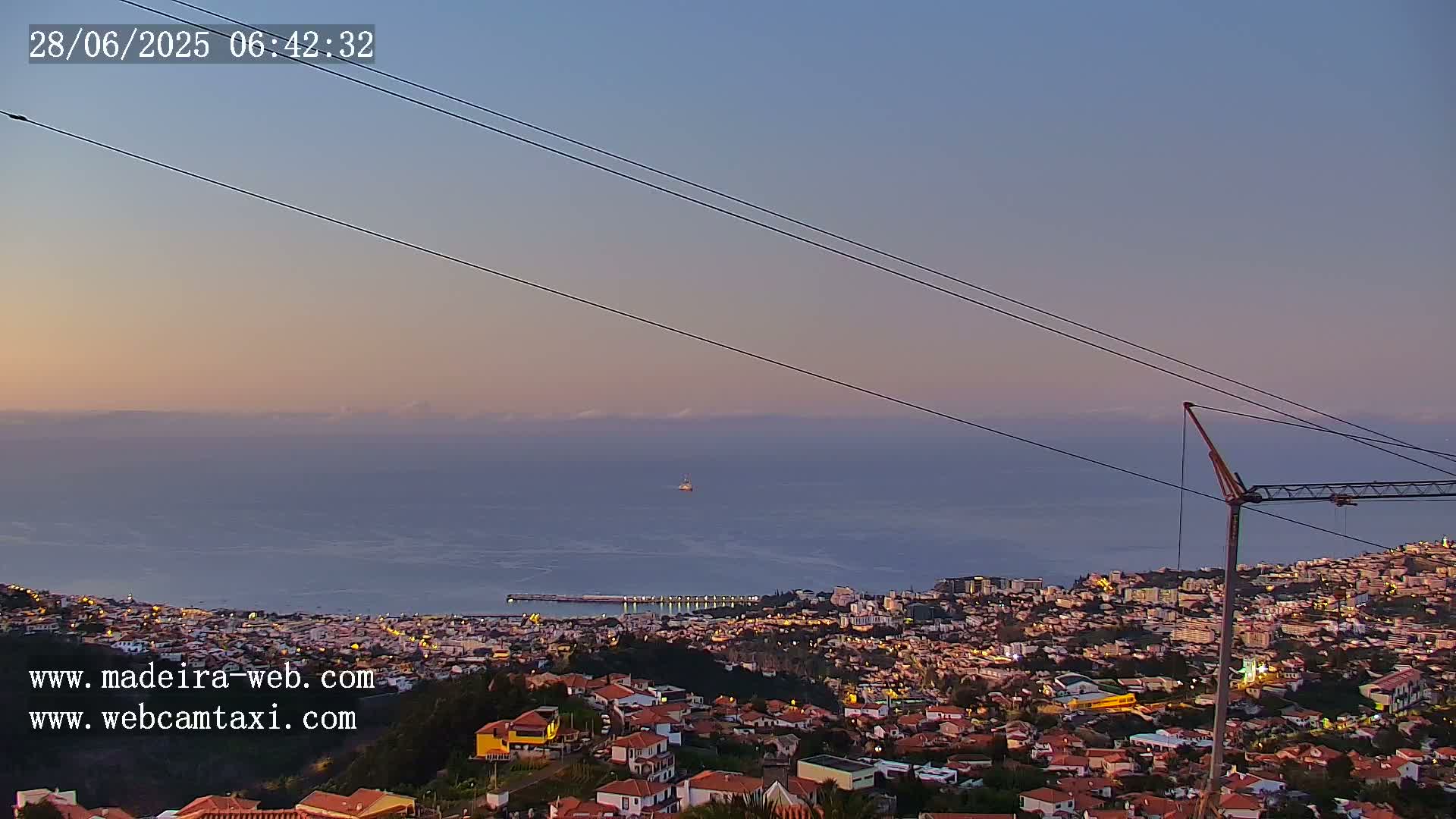 Funchal City  Skyline Live Cam from Sao Roque - Funchal, Madeira, Portugal