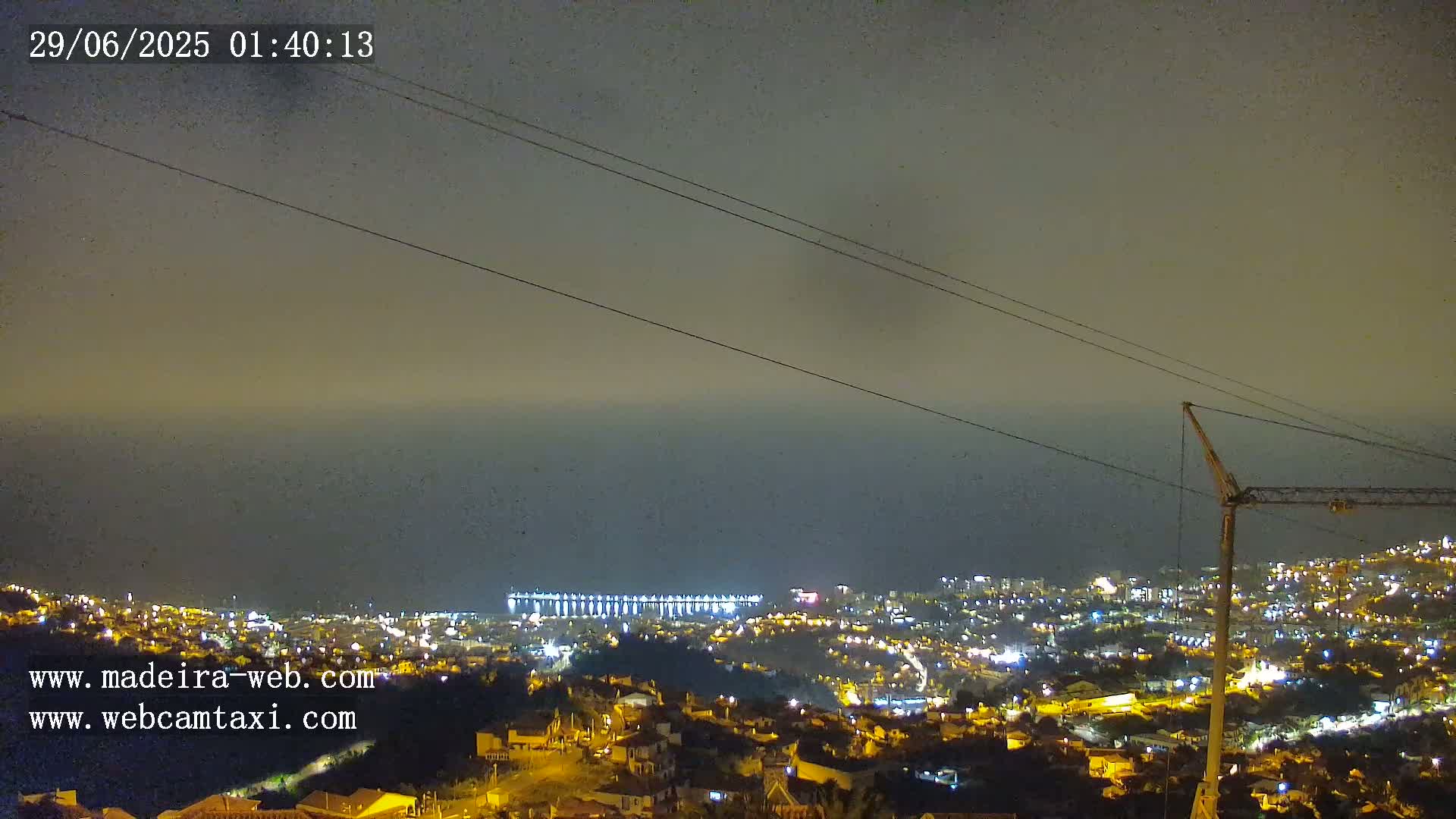 Funchal City  Skyline Live Cam from Sao Roque - Funchal, Madeira, Portugal