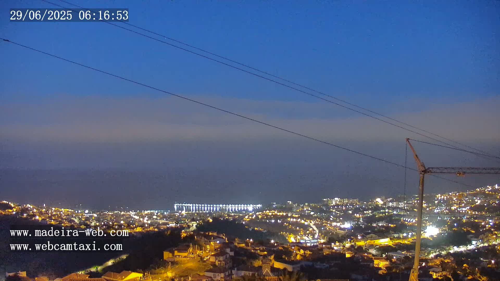 Funchal City  Skyline Live Cam from Sao Roque - Funchal, Madeira, Portugal