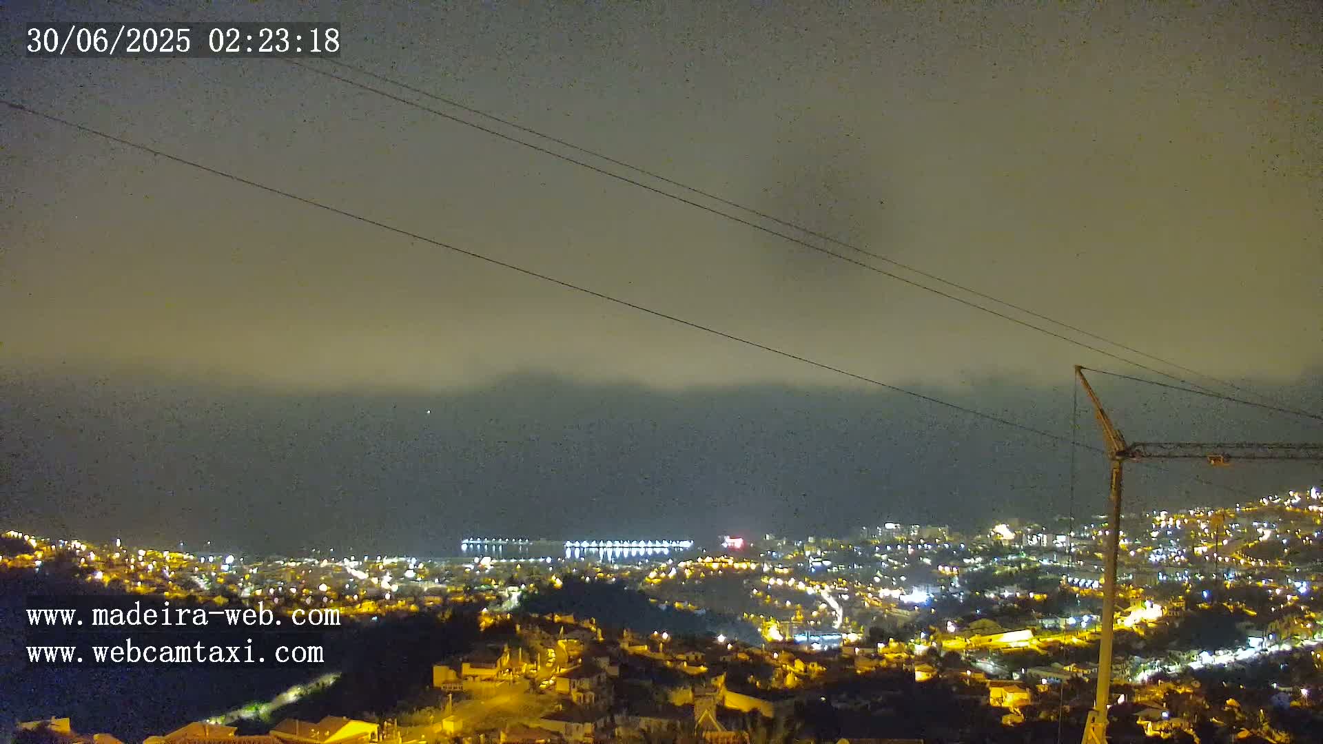 Funchal City  Skyline Live Cam from Sao Roque - Funchal, Madeira, Portugal