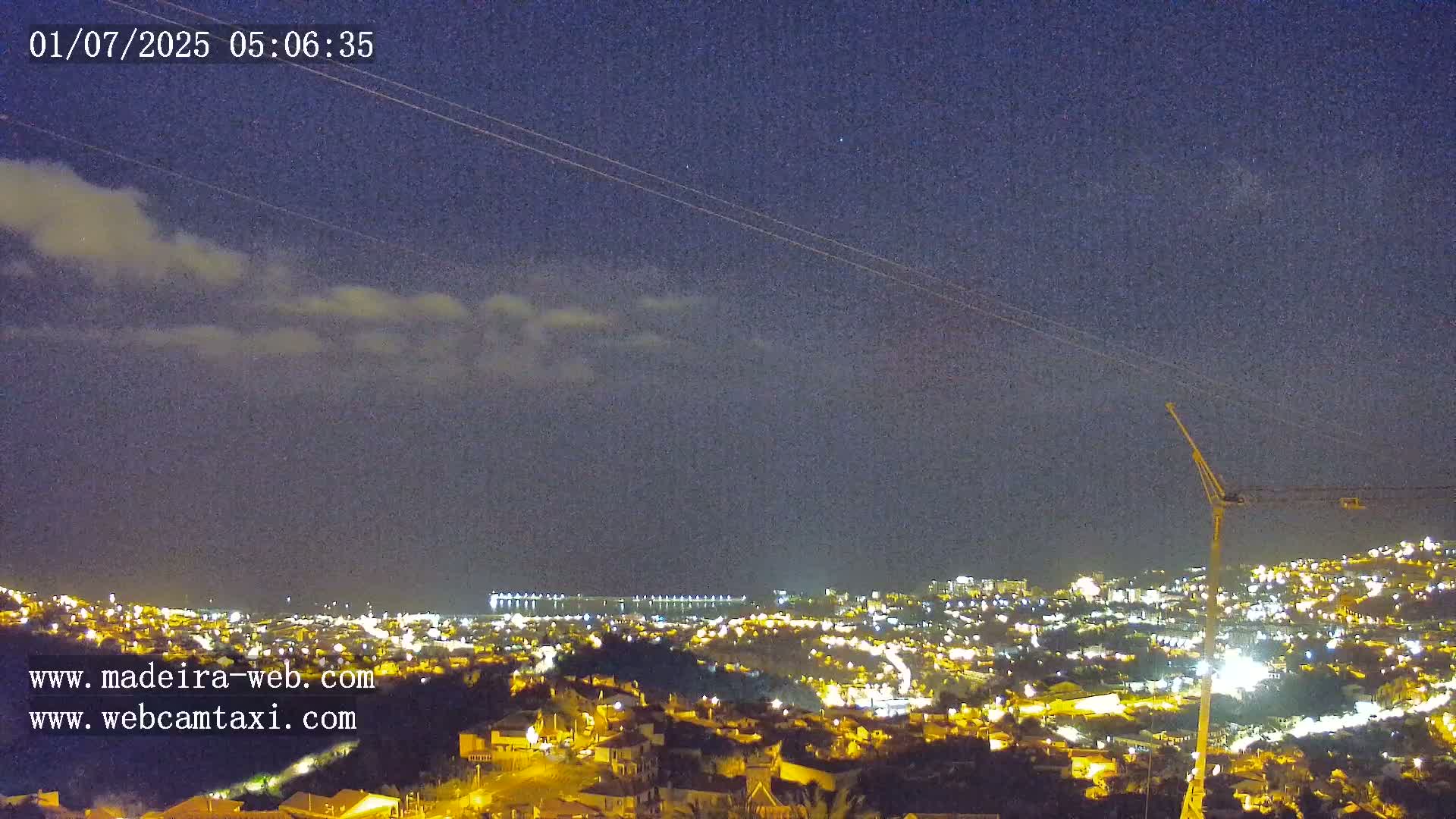 Funchal City  Skyline Live Cam from Sao Roque - Funchal, Madeira, Portugal
