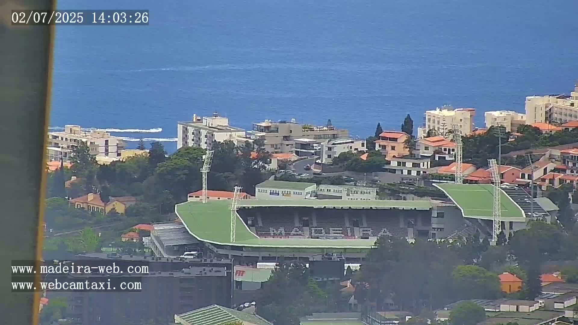 Funchal City  Skyline Live Cam from Sao Roque - Funchal, Madeira, Portugal