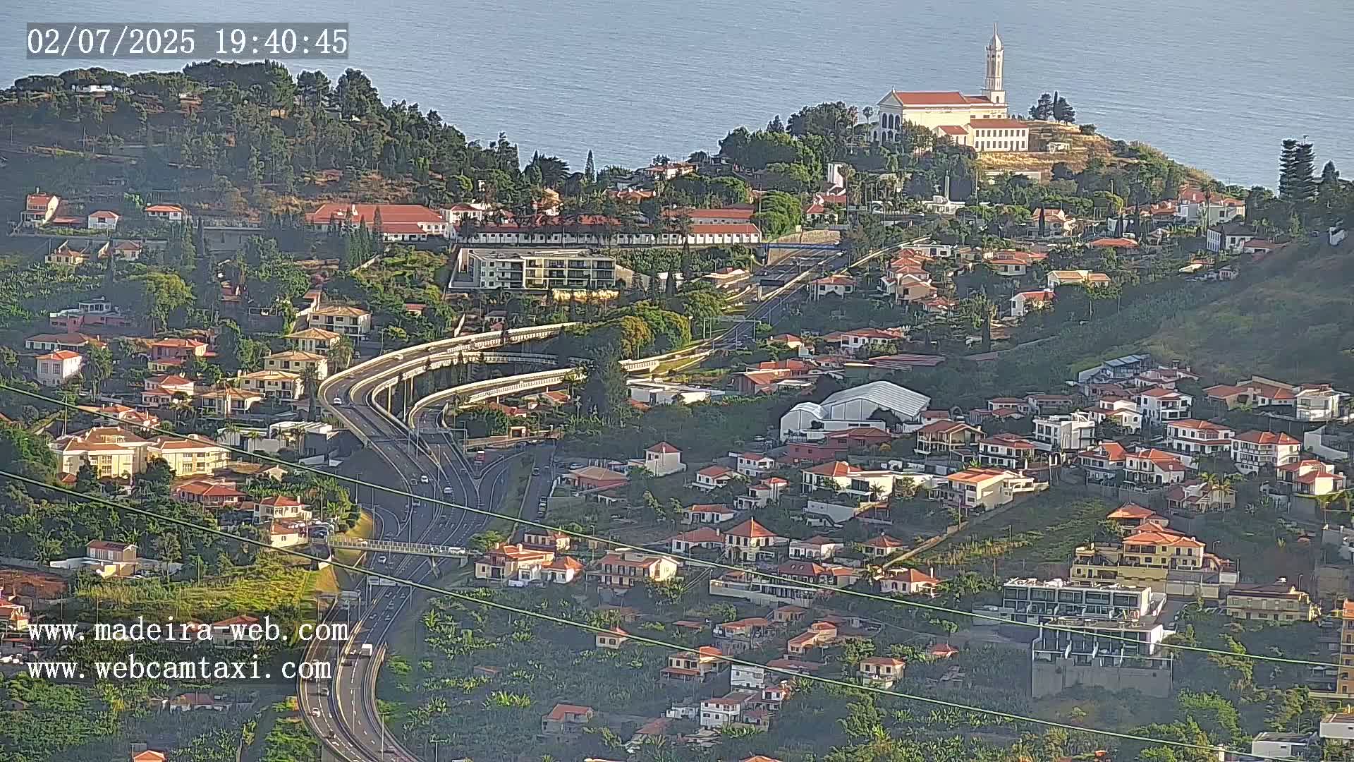 Funchal City  Skyline Live Cam from Sao Roque - Funchal, Madeira, Portugal