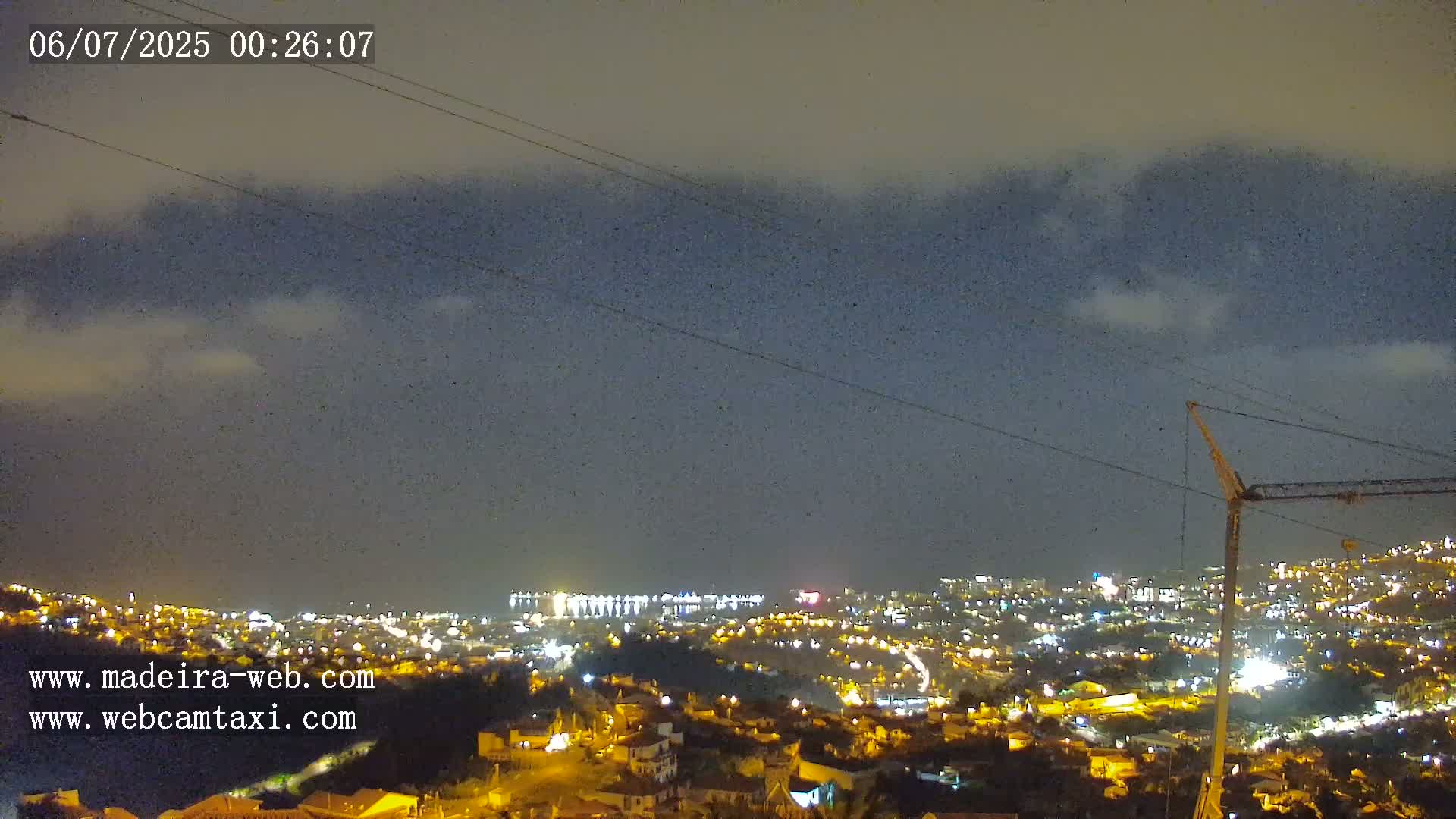 Funchal City  Skyline Live Cam from Sao Roque - Funchal, Madeira, Portugal