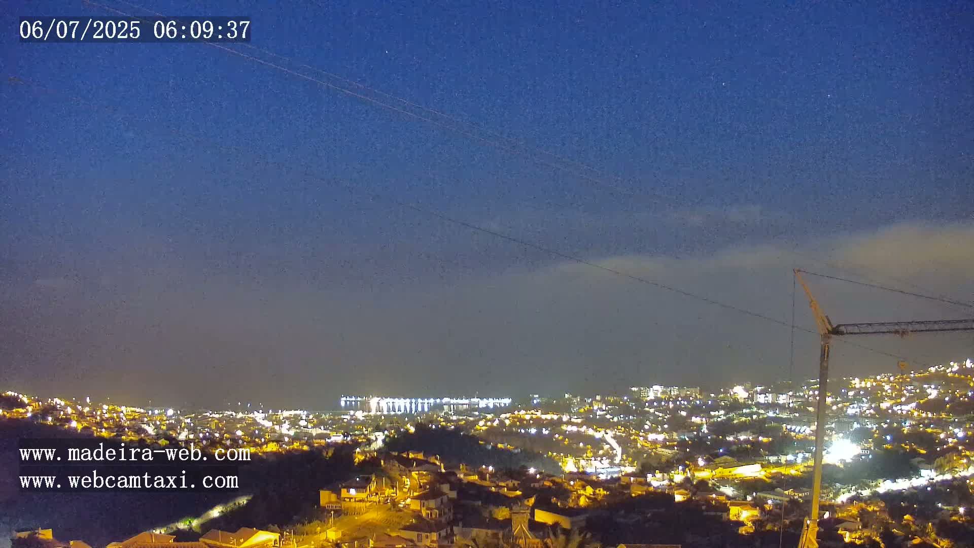 Funchal City  Skyline Live Cam from Sao Roque - Funchal, Madeira, Portugal