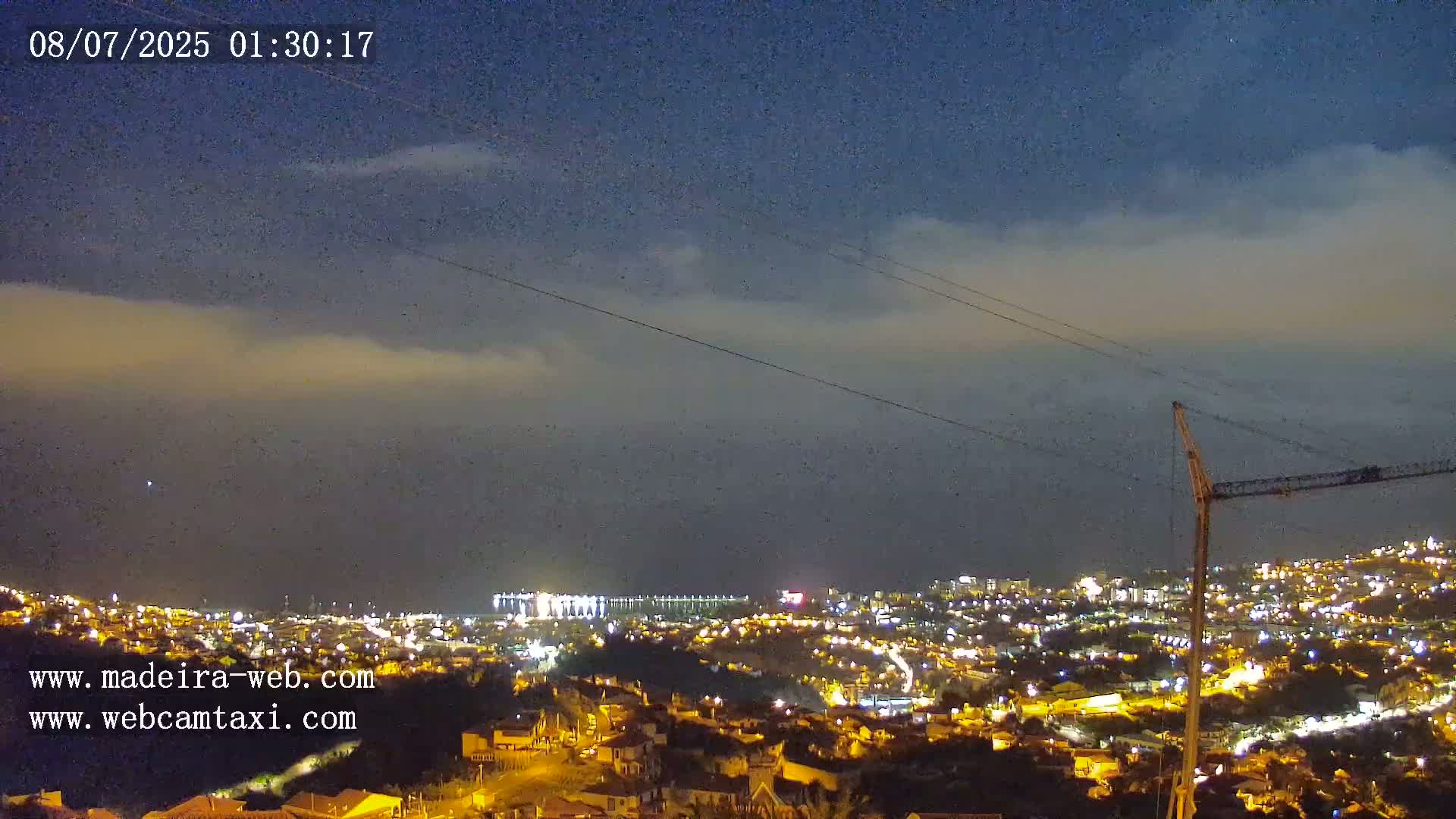 Funchal City  Skyline Live Cam from Sao Roque - Funchal, Madeira, Portugal
