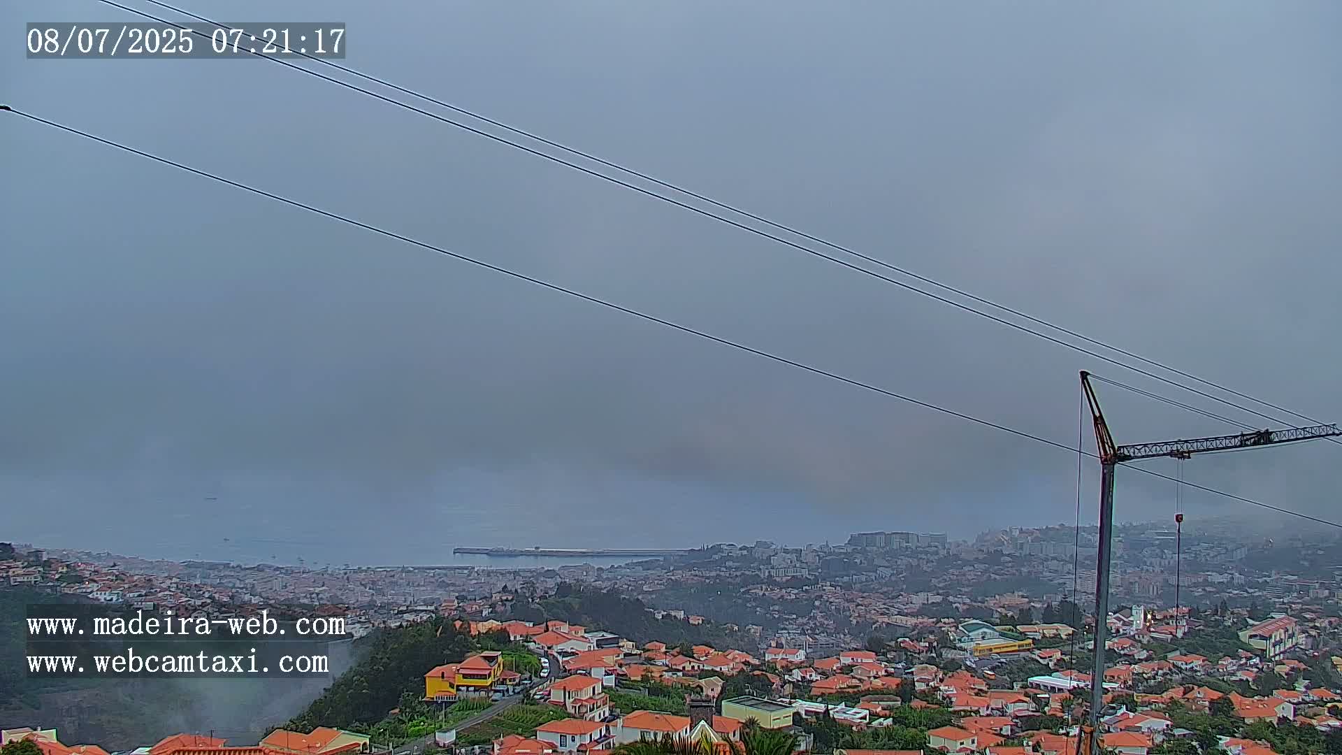 Funchal City  Skyline Live Cam from Sao Roque - Funchal, Madeira, Portugal