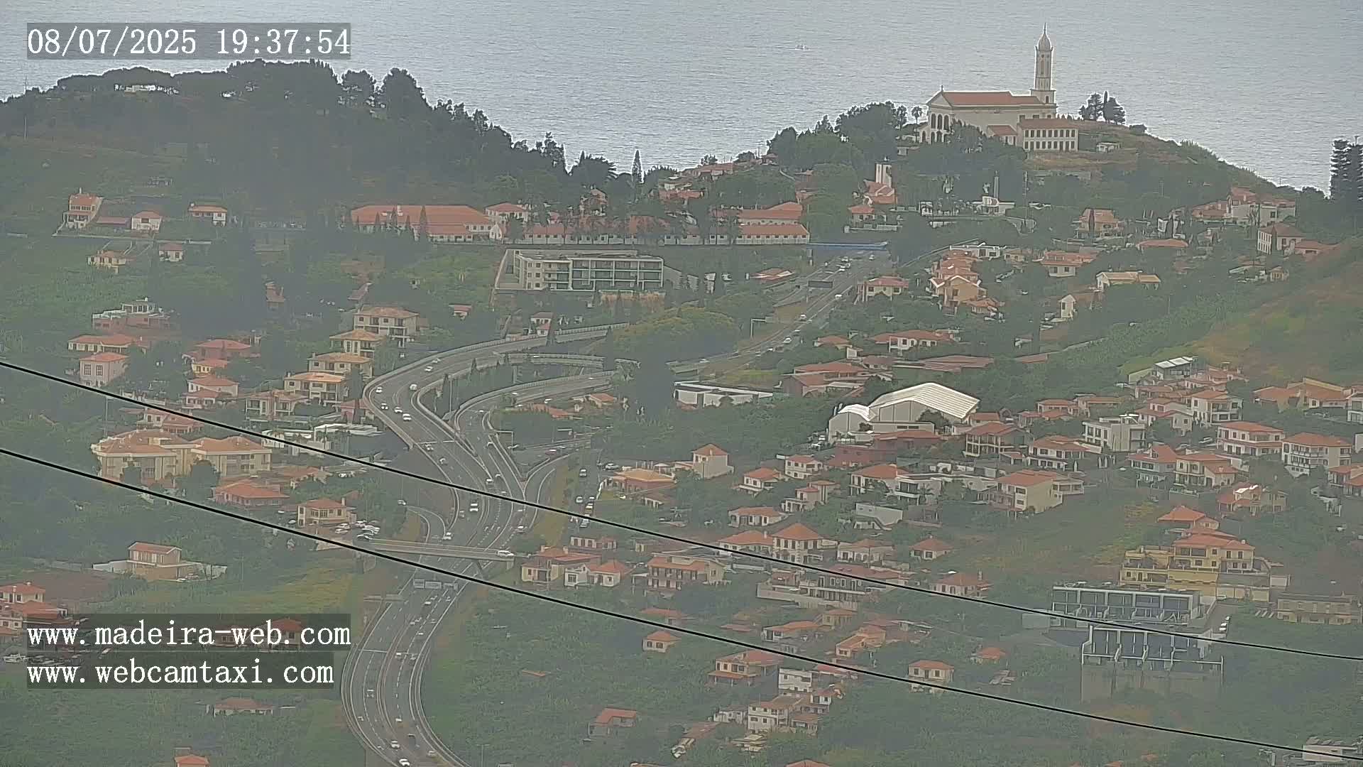 Funchal City  Skyline Live Cam from Sao Roque - Funchal, Madeira, Portugal