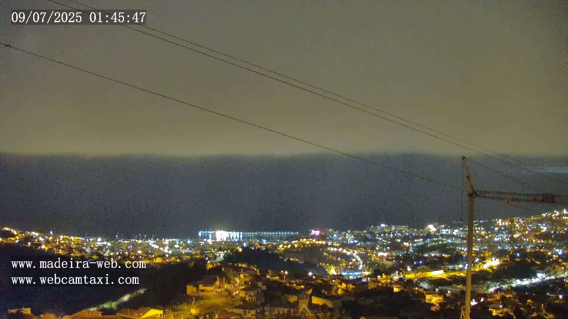 Funchal City  Skyline Live Cam from Sao Roque - Funchal, Madeira, Portugal