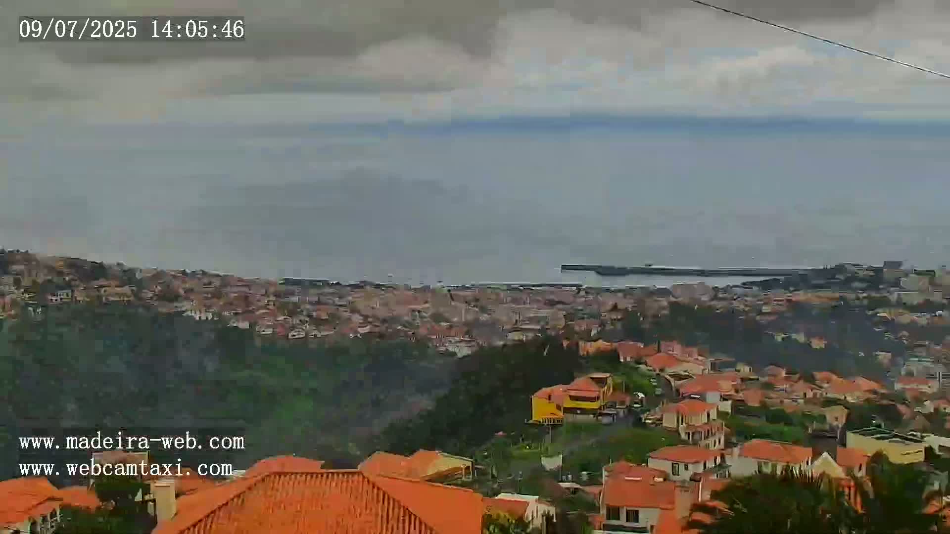 Funchal City  Skyline Live Cam from Sao Roque - Funchal, Madeira, Portugal