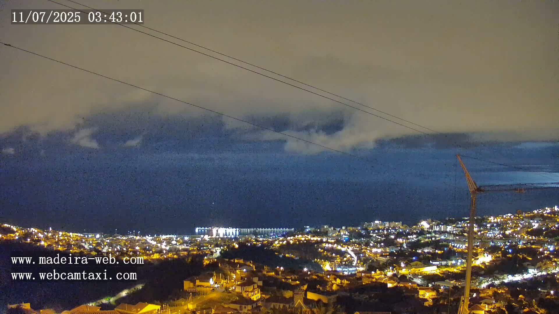 Funchal City  Skyline Live Cam from Sao Roque - Funchal, Madeira, Portugal