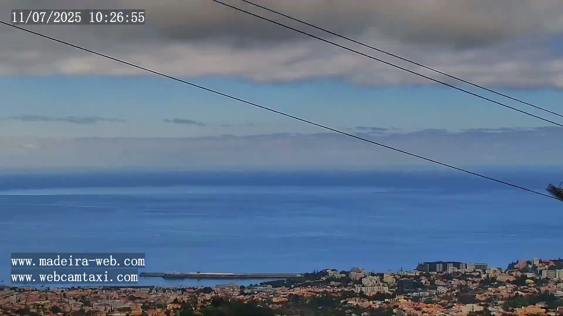 Funchal City  Skyline Live Cam from Sao Roque - Funchal, Madeira, Portugal