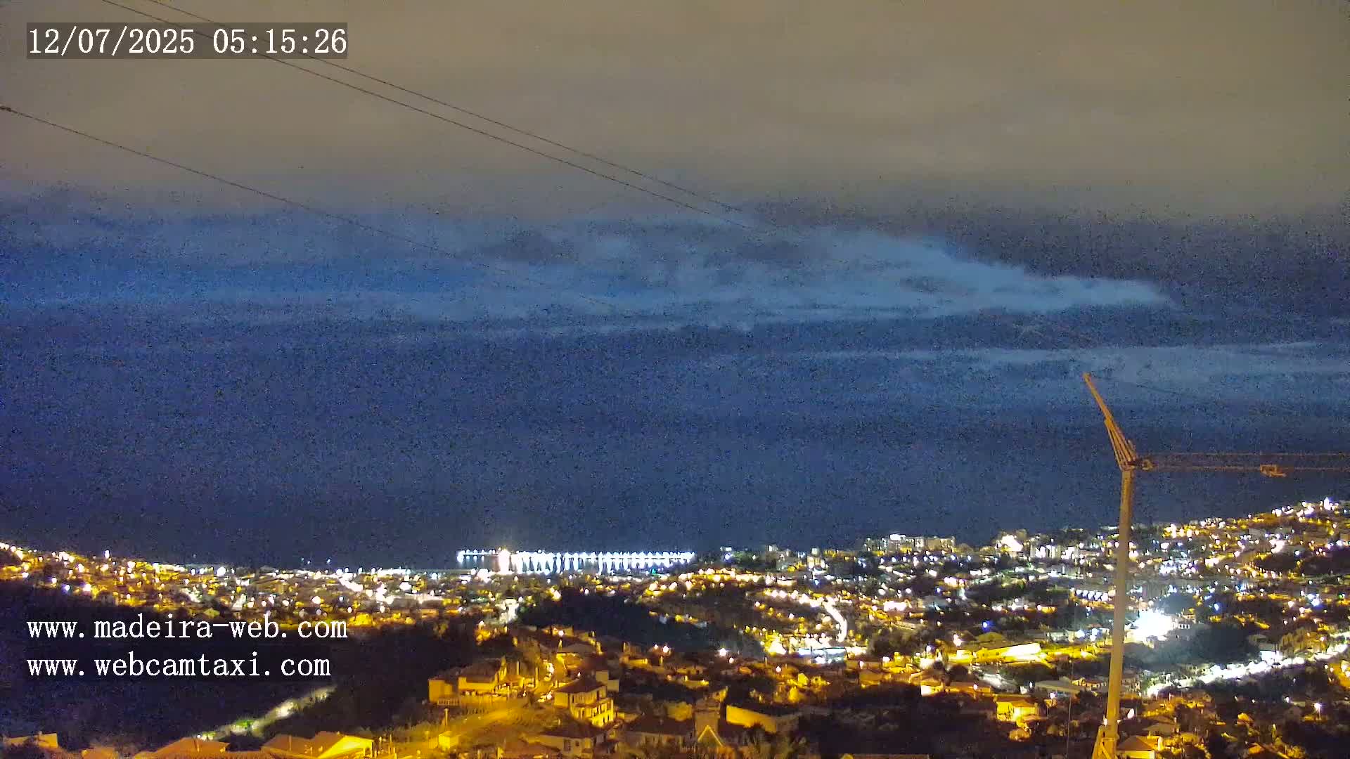 Funchal City  Skyline Live Cam from Sao Roque - Funchal, Madeira, Portugal