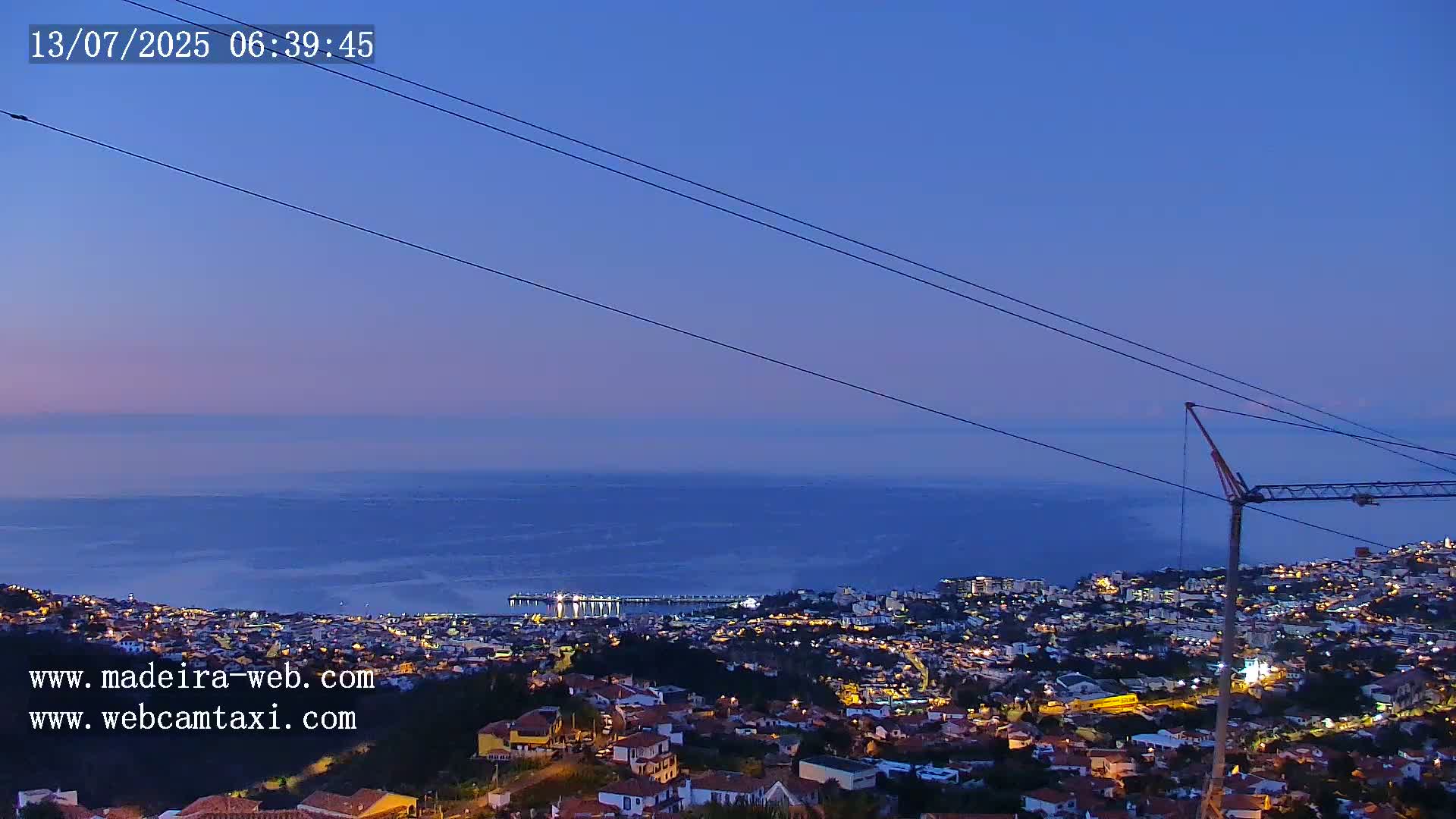 Funchal City  Skyline Live Cam from Sao Roque - Funchal, Madeira, Portugal
