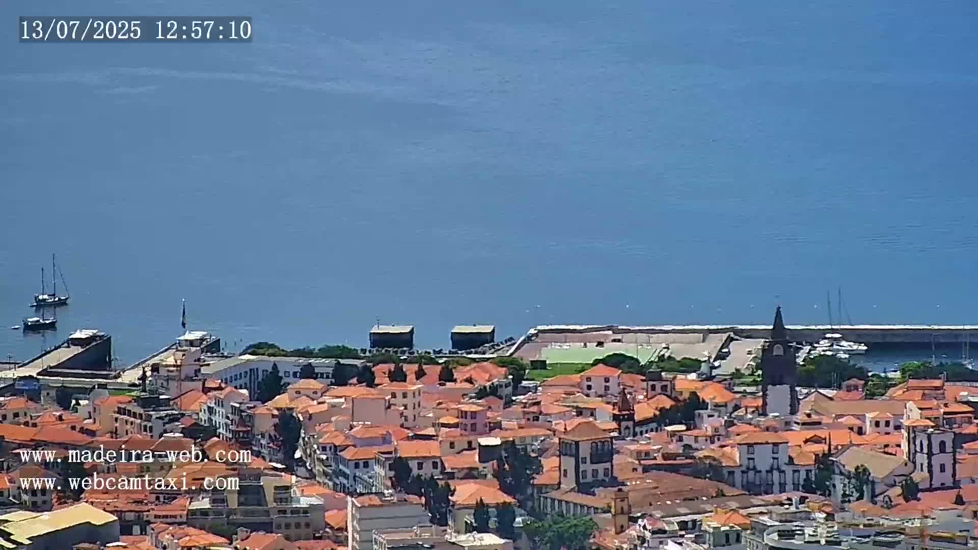 Funchal City  Skyline Live Cam from Sao Roque - Funchal, Madeira, Portugal
