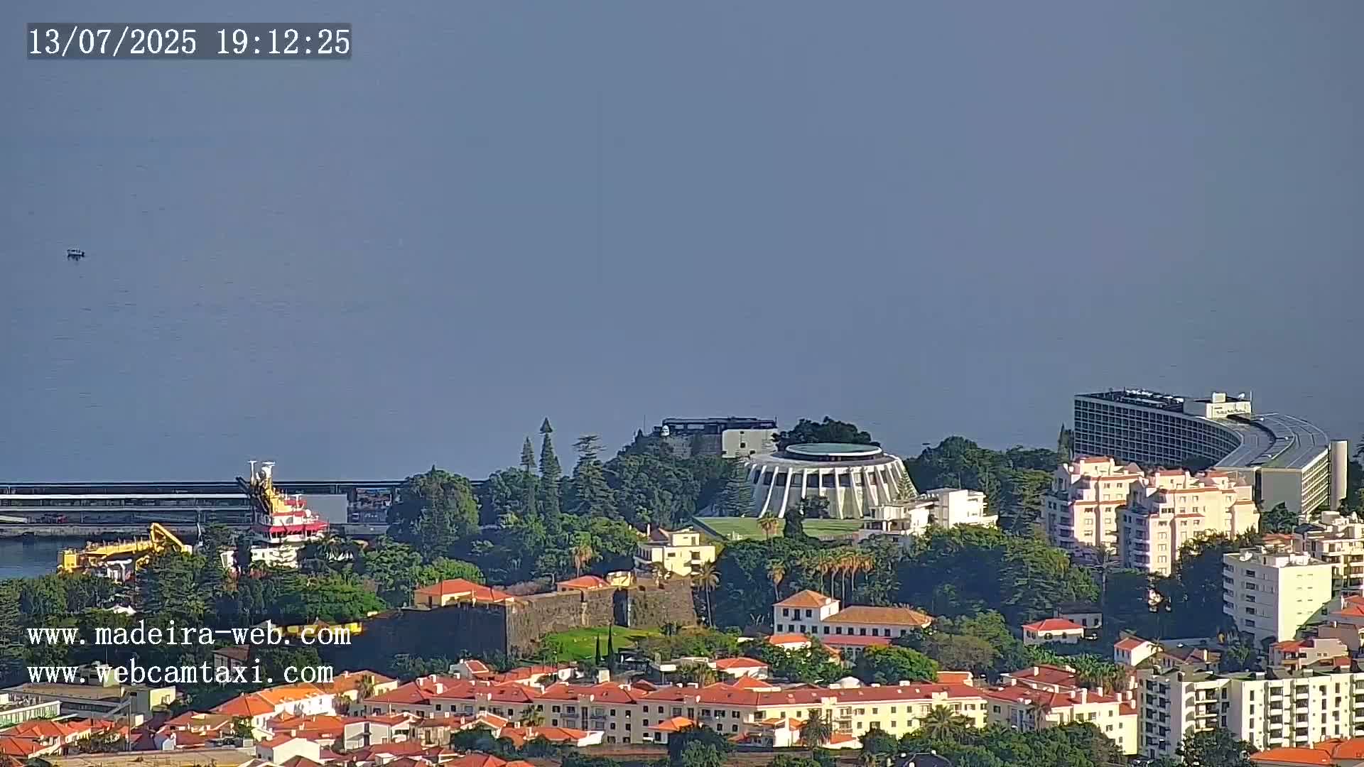 Funchal City  Skyline Live Cam from Sao Roque - Funchal, Madeira, Portugal