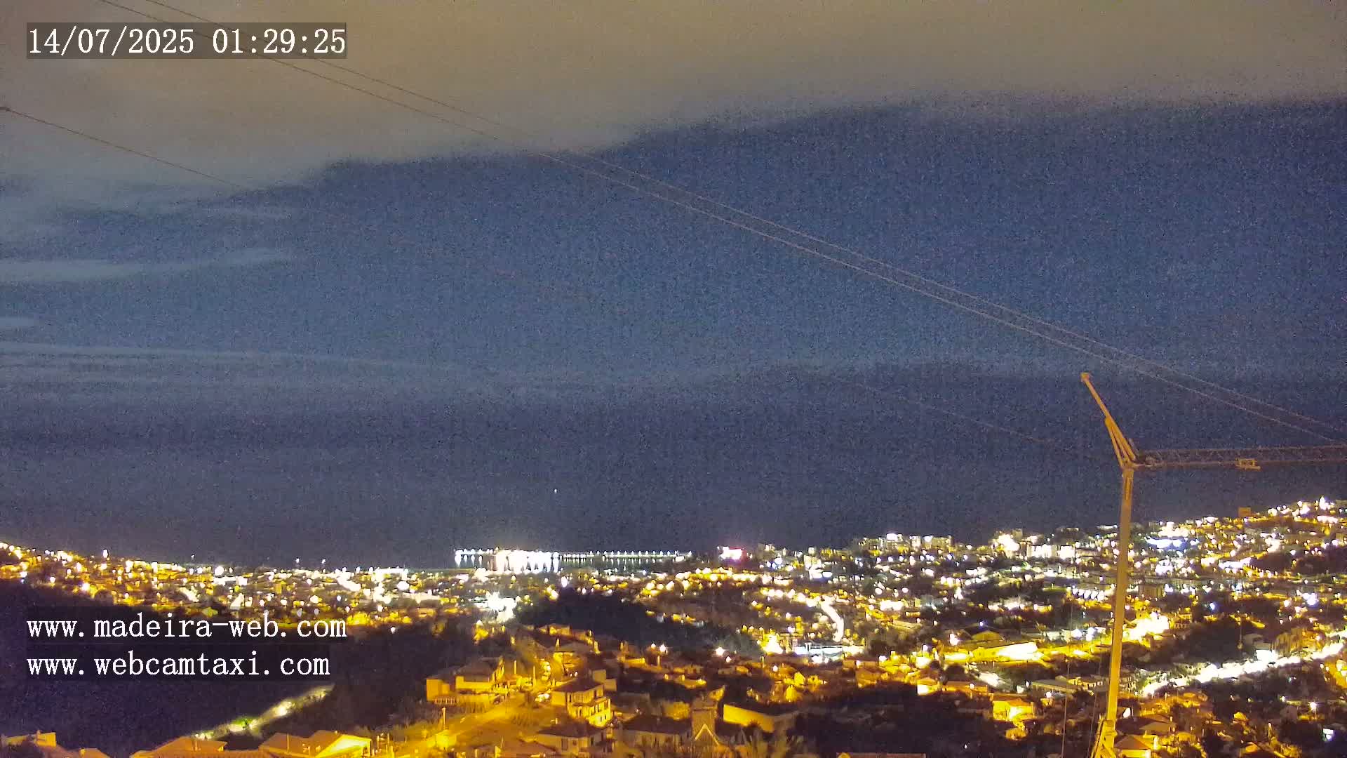 Funchal City  Skyline Live Cam from Sao Roque - Funchal, Madeira, Portugal