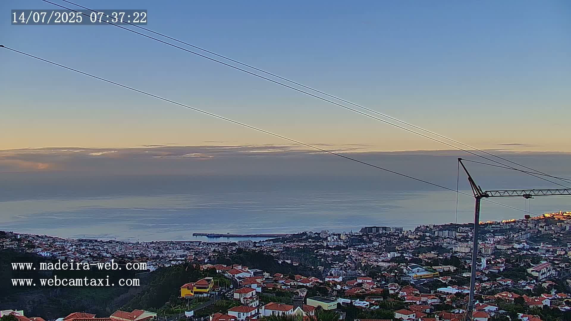 Funchal City  Skyline Live Cam from Sao Roque - Funchal, Madeira, Portugal