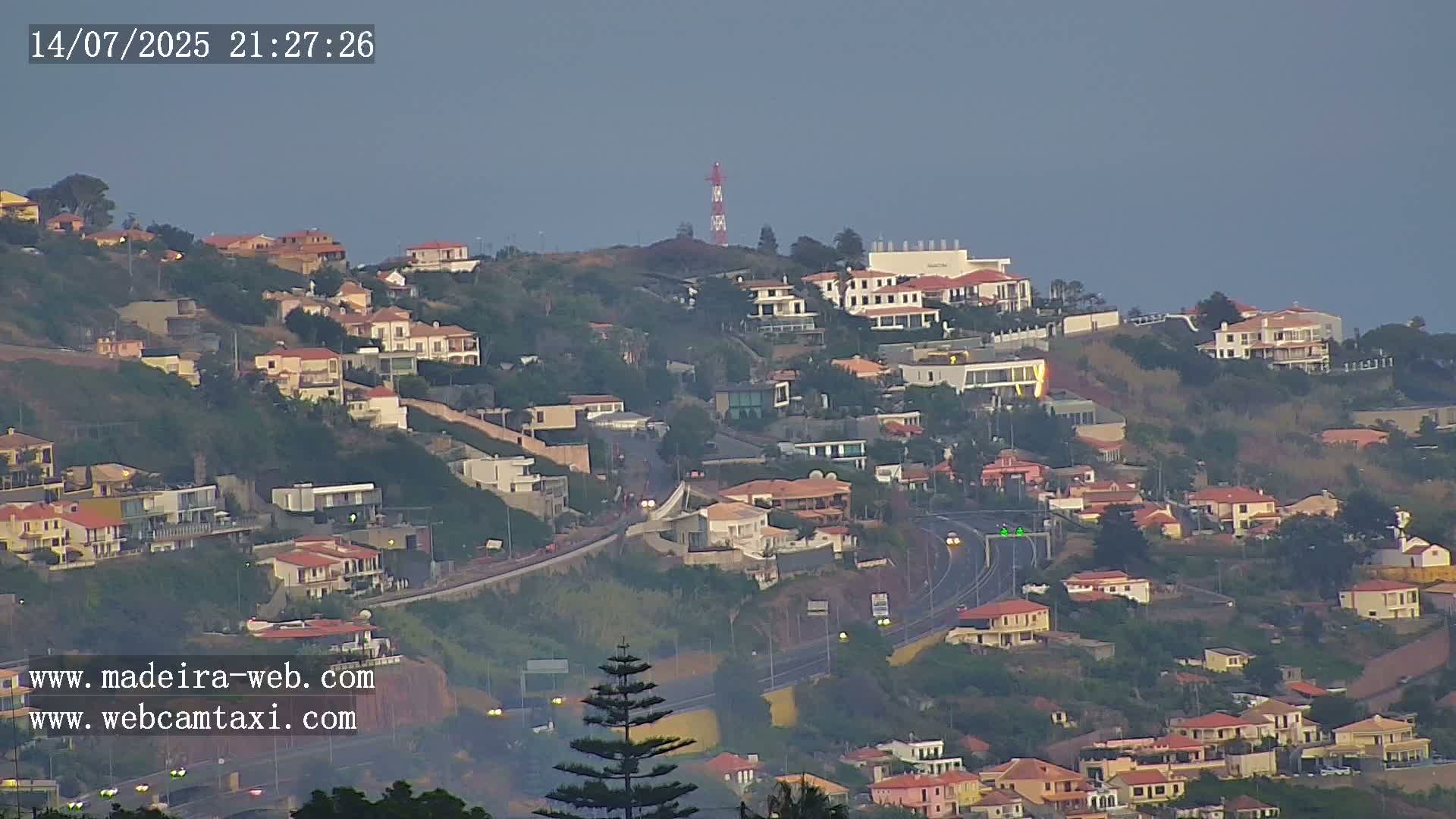 Funchal City  Skyline Live Cam from Sao Roque - Funchal, Madeira, Portugal