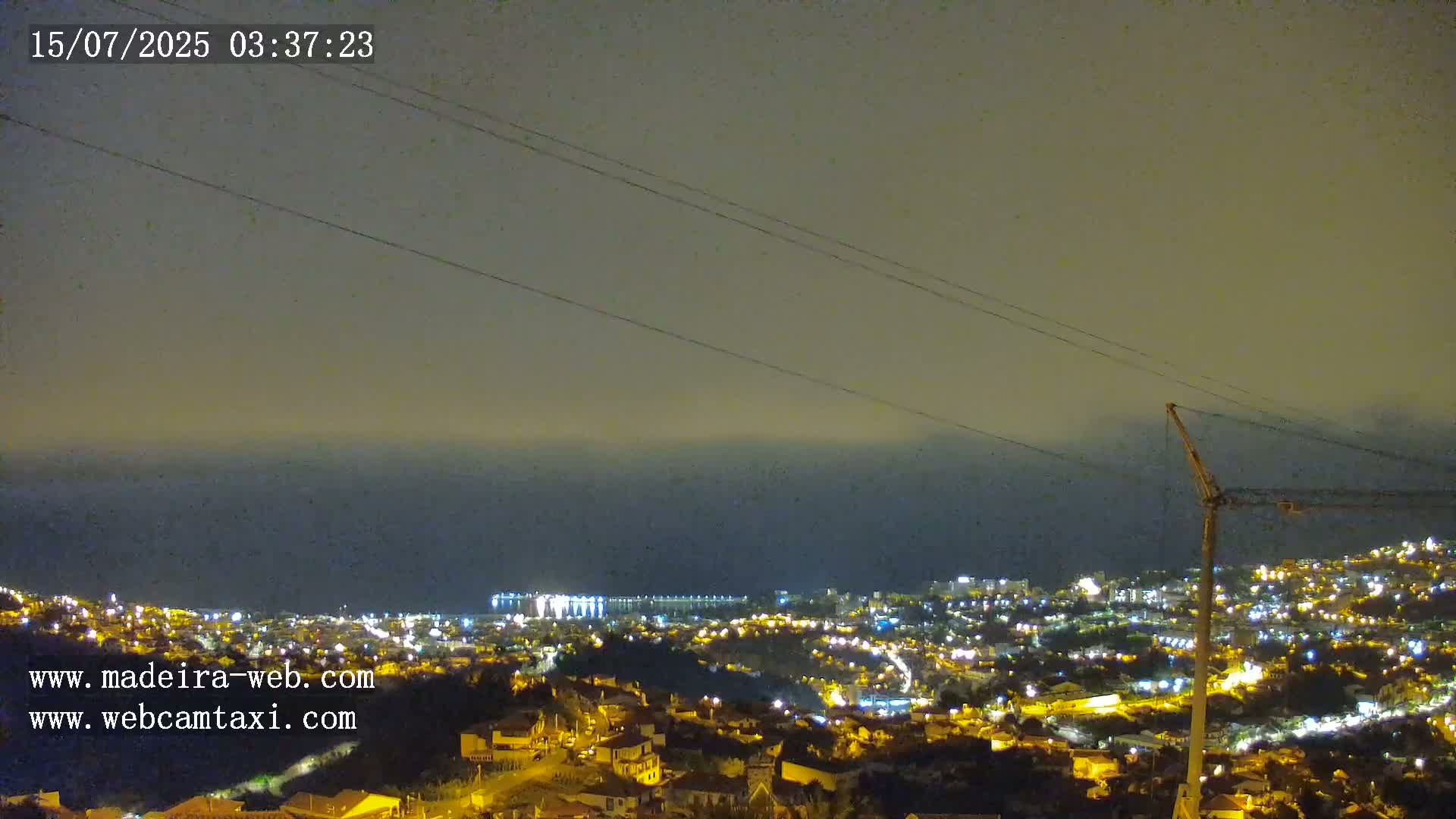 Funchal City  Skyline Live Cam from Sao Roque - Funchal, Madeira, Portugal