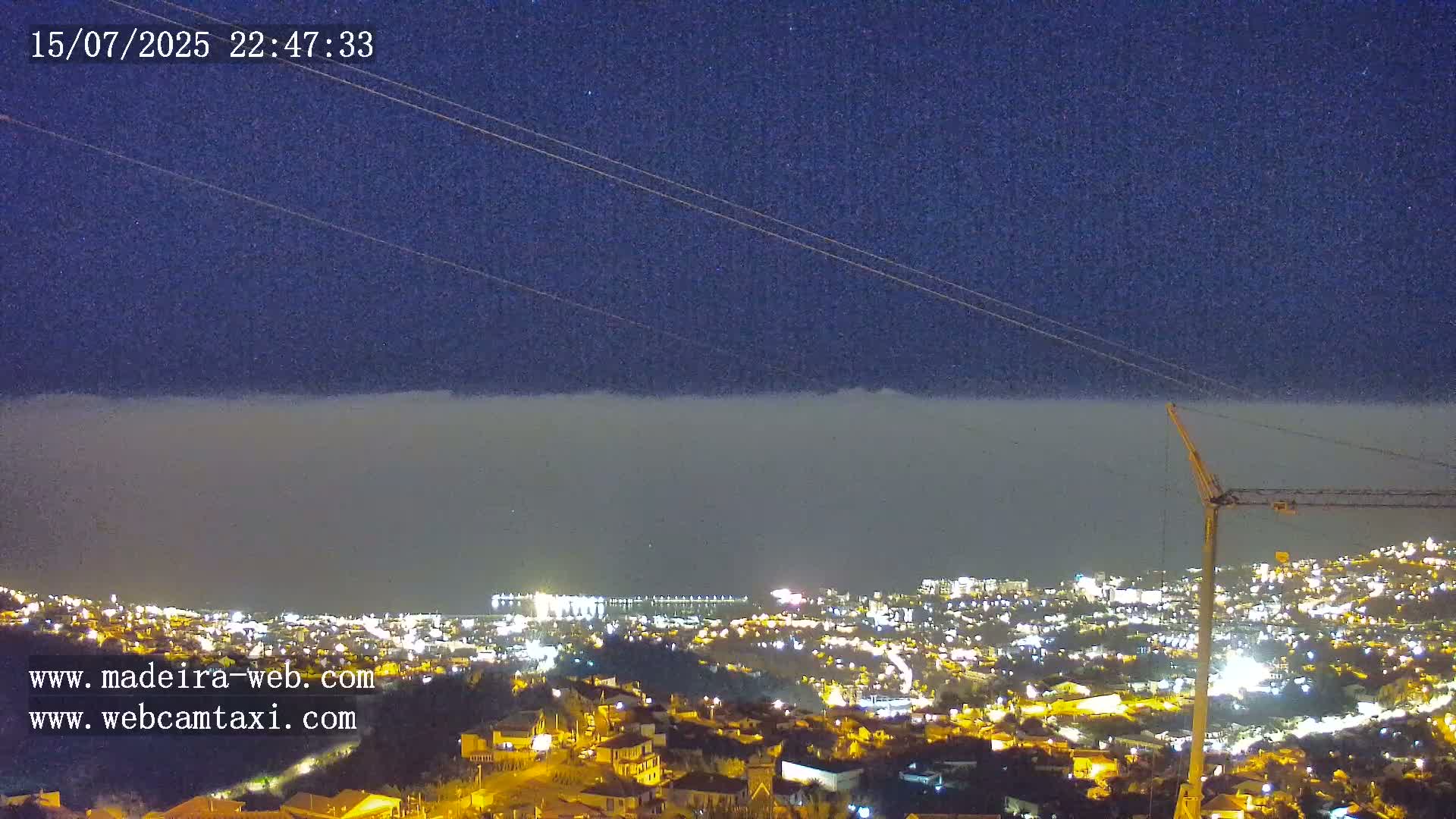 Funchal City  Skyline Live Cam from Sao Roque - Funchal, Madeira, Portugal