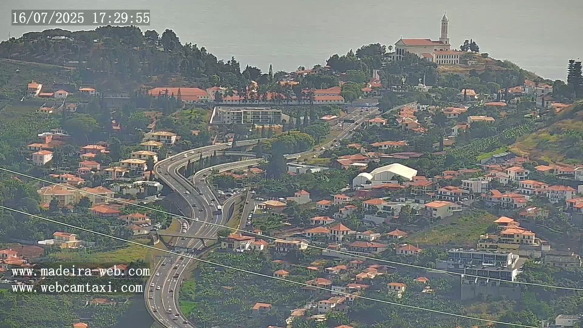 Funchal City  Skyline Live Cam from Sao Roque - Funchal, Madeira, Portugal