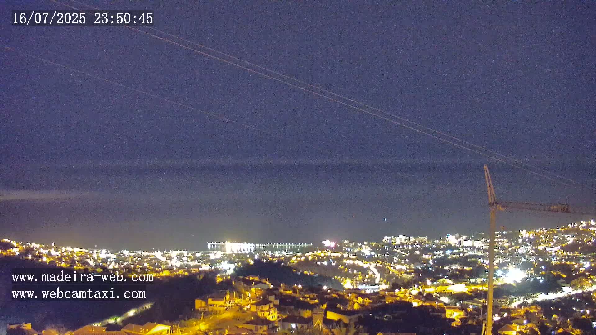 Funchal City  Skyline Live Cam from Sao Roque - Funchal, Madeira, Portugal