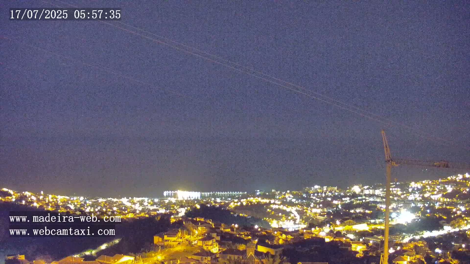 Funchal City  Skyline Live Cam from Sao Roque - Funchal, Madeira, Portugal