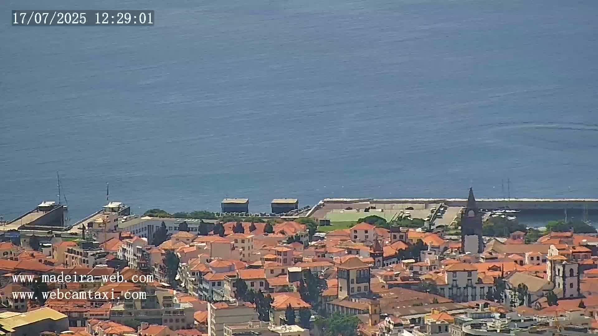 Funchal City  Skyline Live Cam from Sao Roque - Funchal, Madeira, Portugal