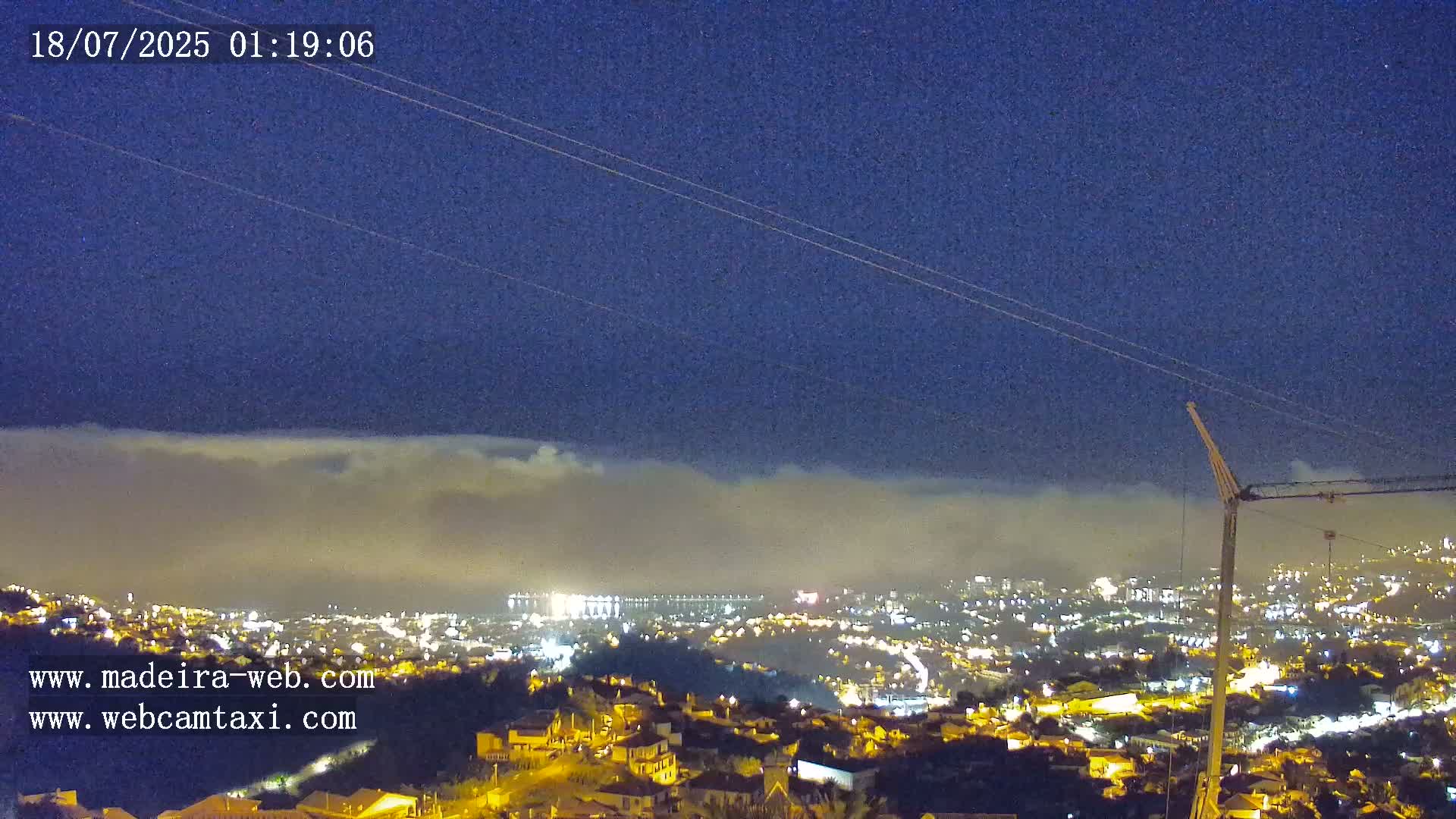Funchal City  Skyline Live Cam from Sao Roque - Funchal, Madeira, Portugal