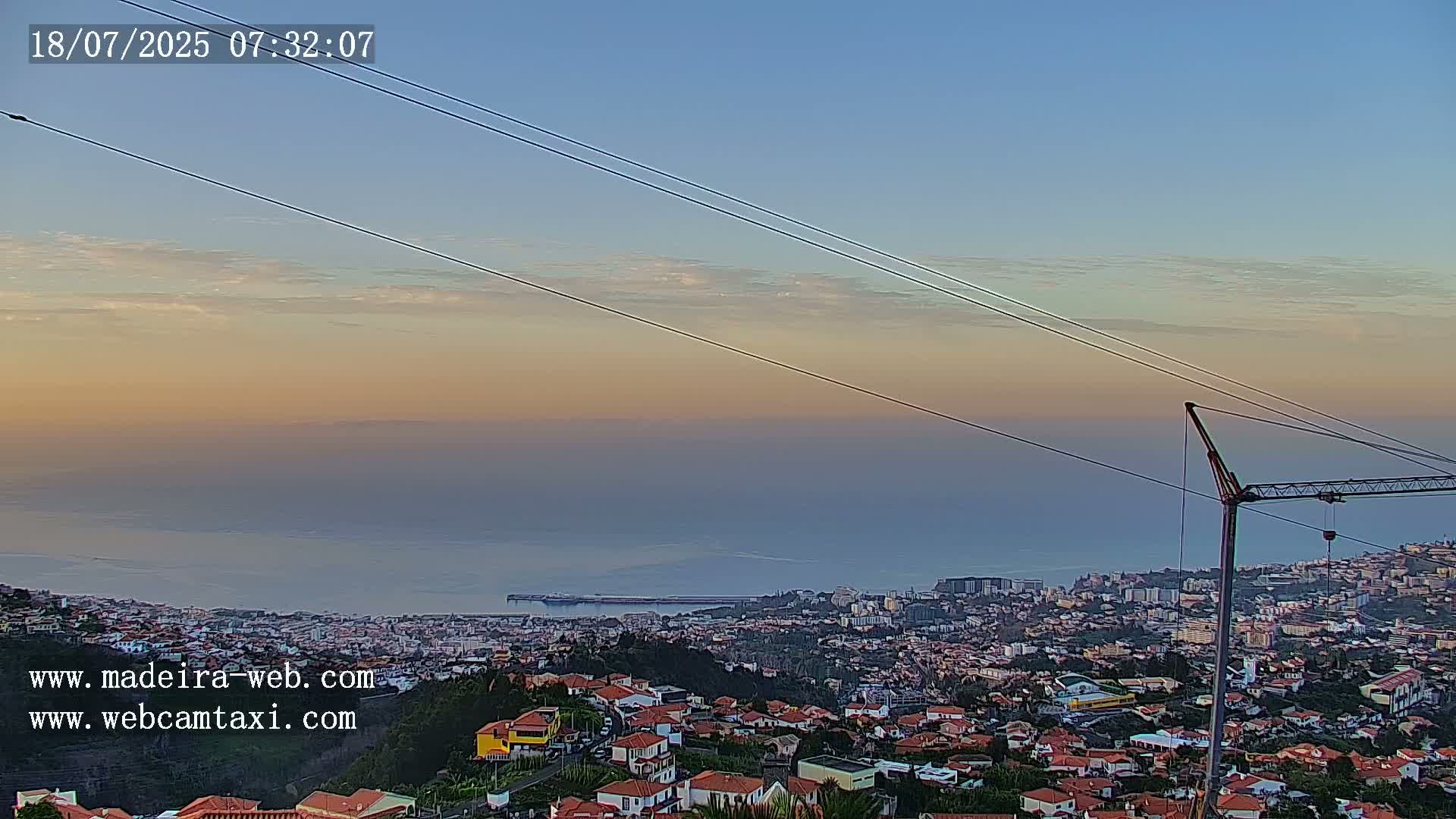Funchal City  Skyline Live Cam from Sao Roque - Funchal, Madeira, Portugal