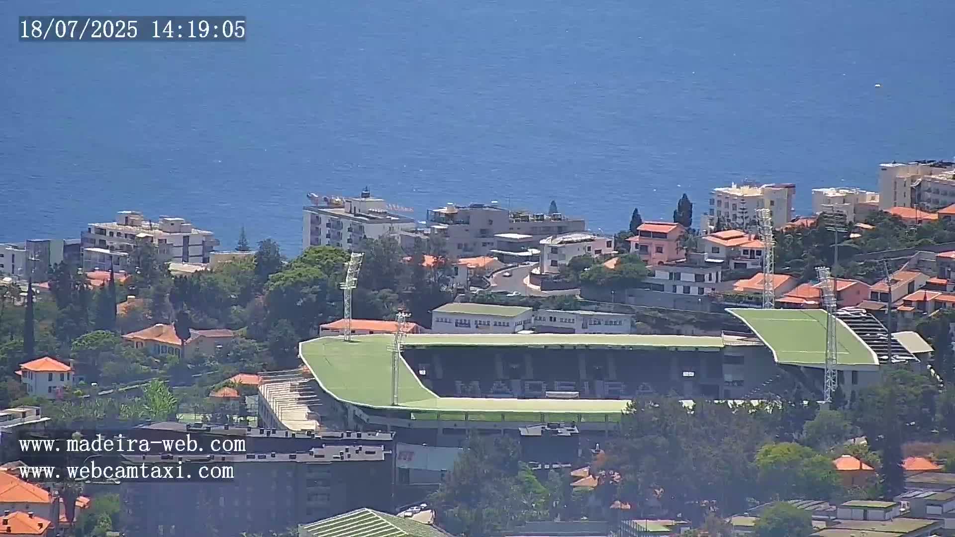 Funchal City  Skyline Live Cam from Sao Roque - Funchal, Madeira, Portugal