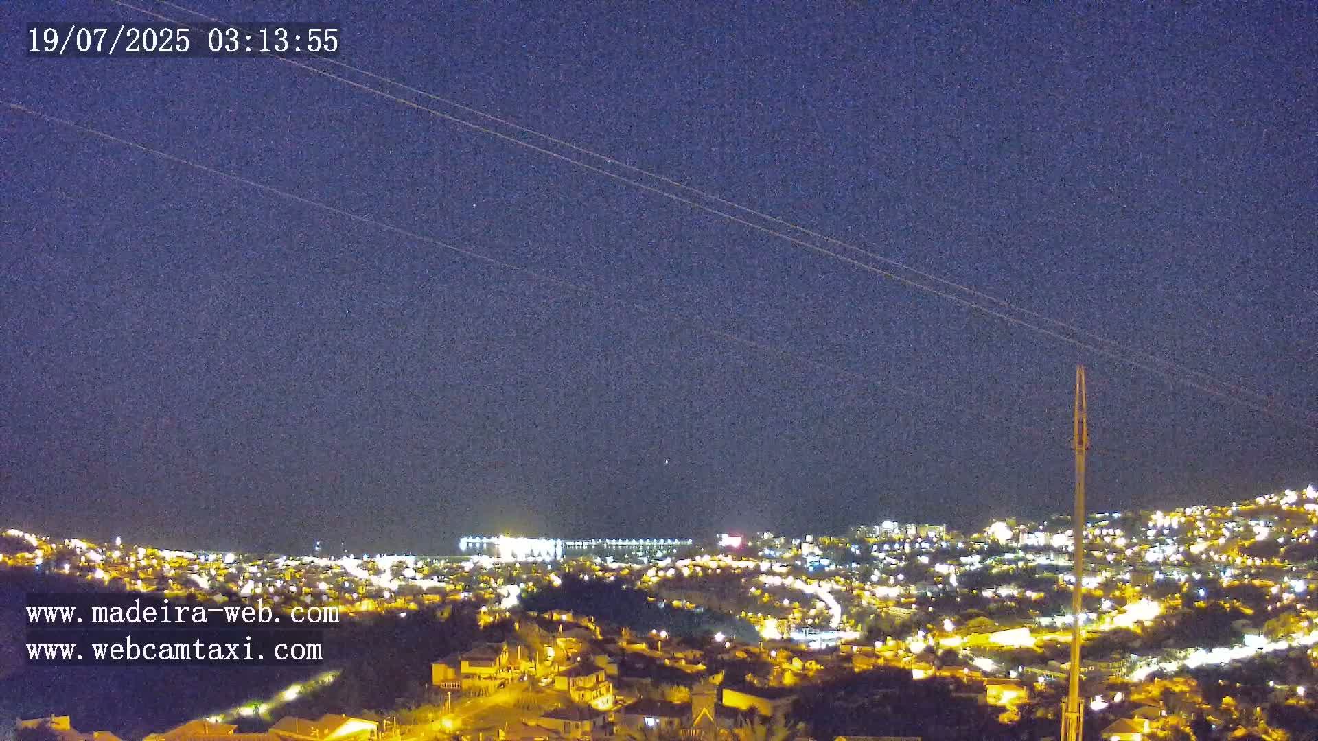 Funchal City  Skyline Live Cam from Sao Roque - Funchal, Madeira, Portugal