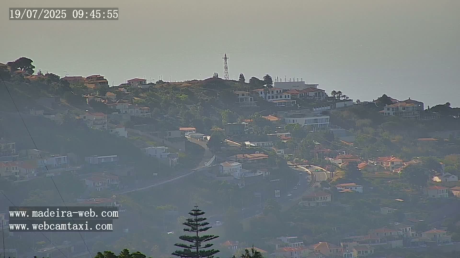 Funchal City  Skyline Live Cam from Sao Roque - Funchal, Madeira, Portugal