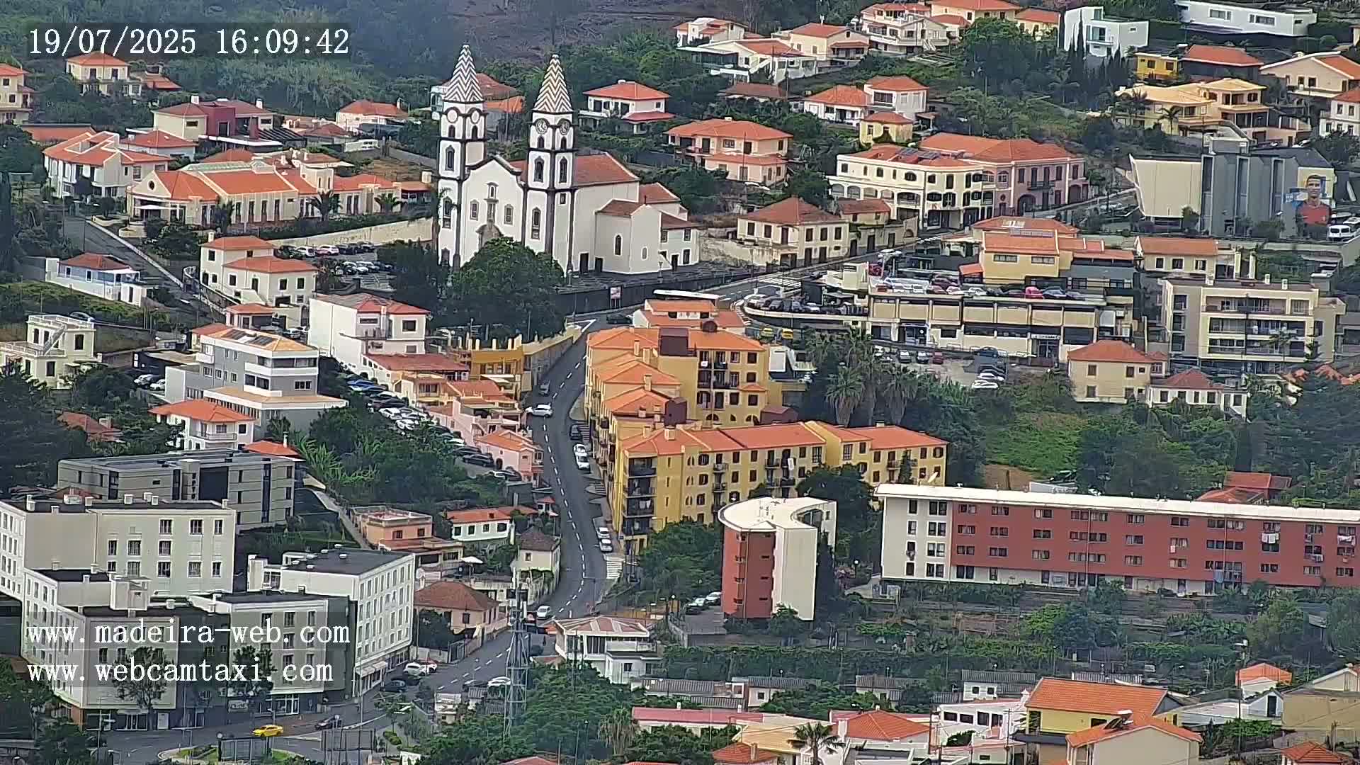 Funchal City  Skyline Live Cam from Sao Roque - Funchal, Madeira, Portugal