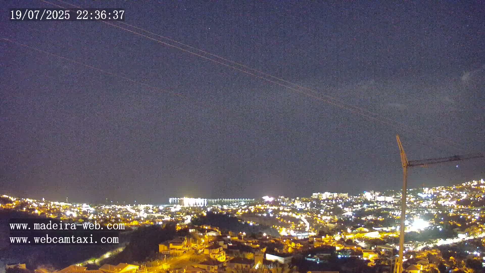 Funchal City  Skyline Live Cam from Sao Roque - Funchal, Madeira, Portugal