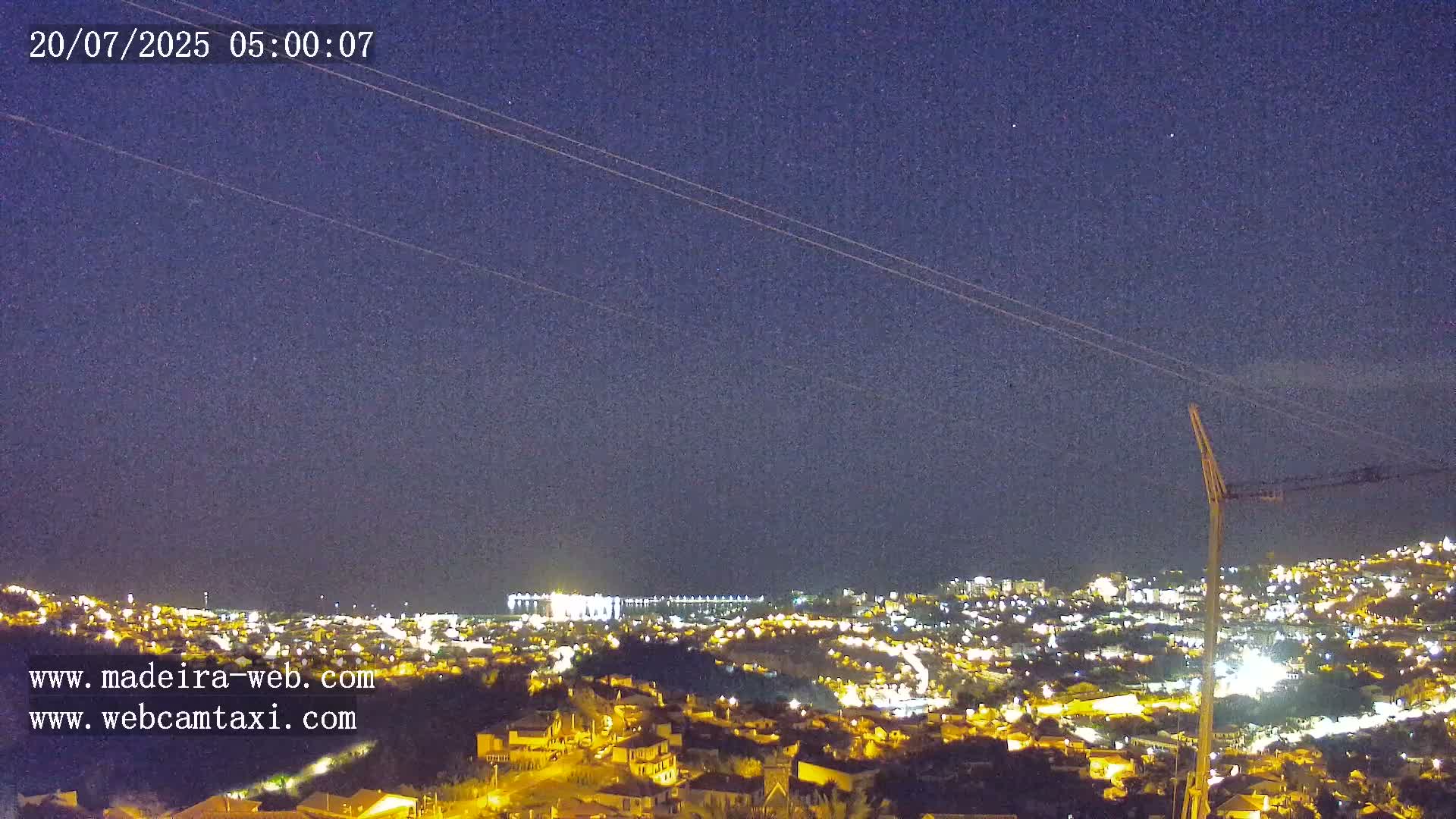 Funchal City  Skyline Live Cam from Sao Roque - Funchal, Madeira, Portugal