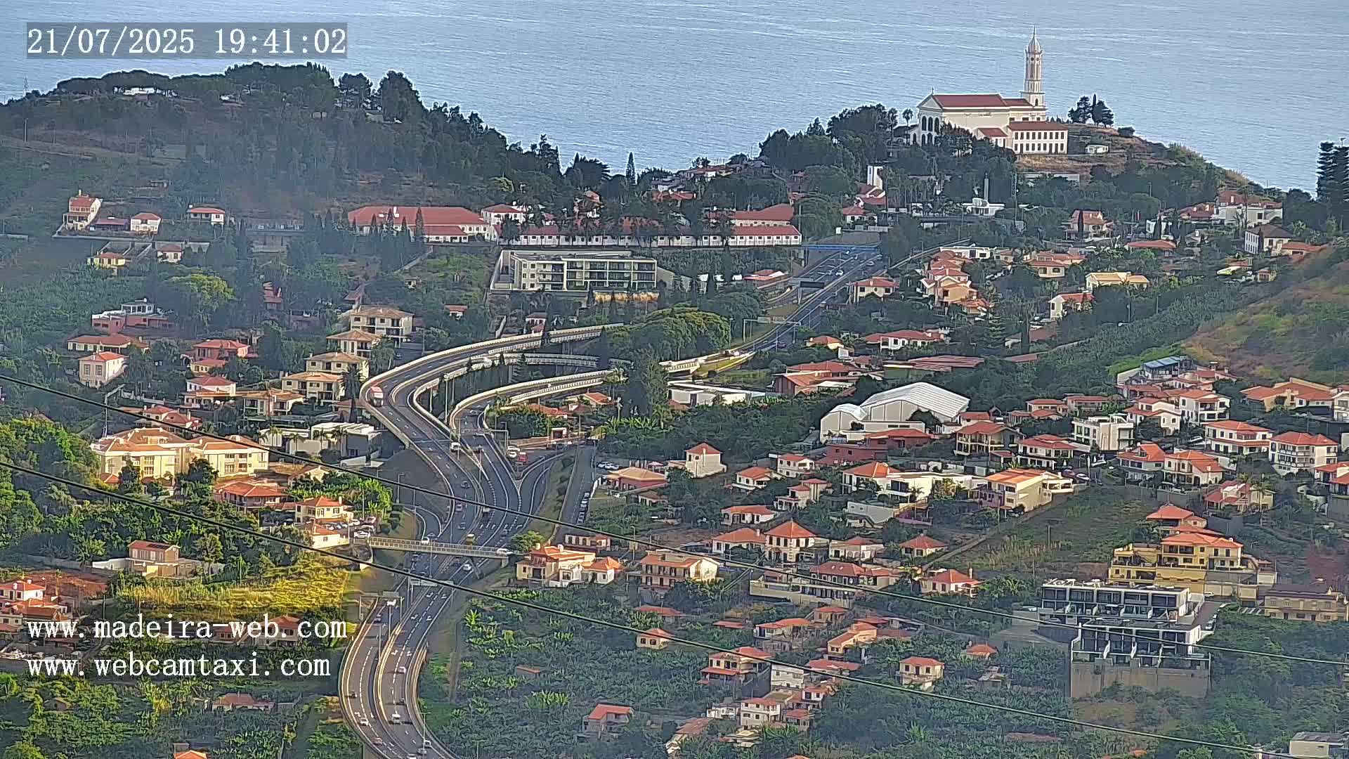 Funchal City  Skyline Live Cam from Sao Roque - Funchal, Madeira, Portugal