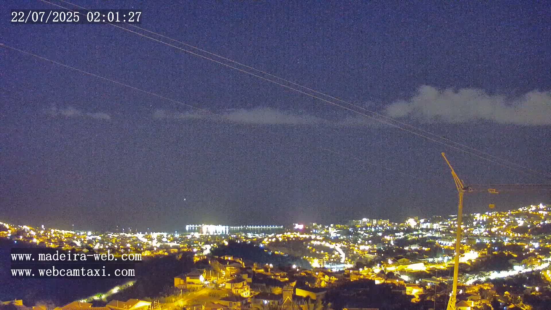 Funchal City  Skyline Live Cam from Sao Roque - Funchal, Madeira, Portugal