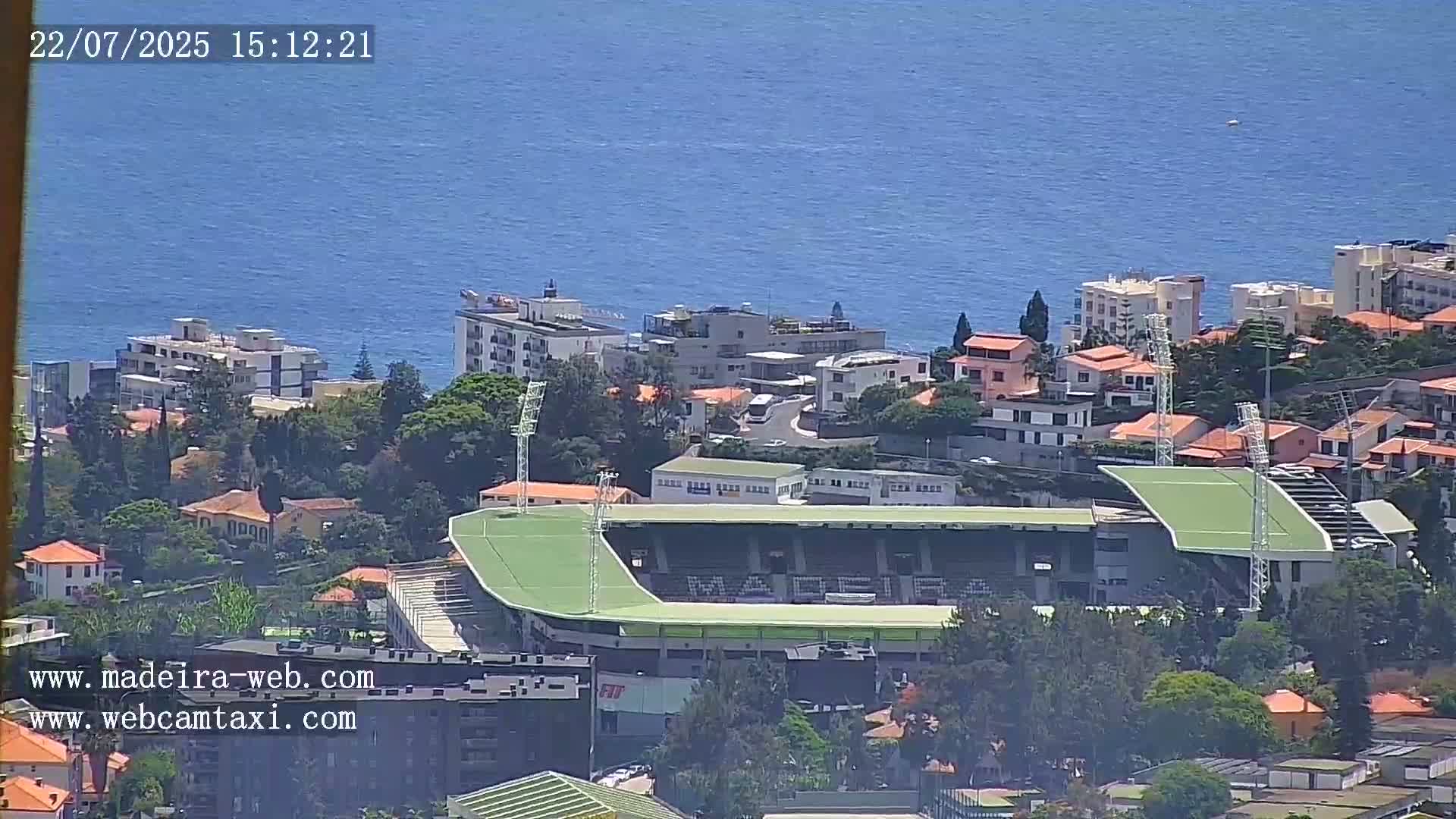 Funchal City  Skyline Live Cam from Sao Roque - Funchal, Madeira, Portugal