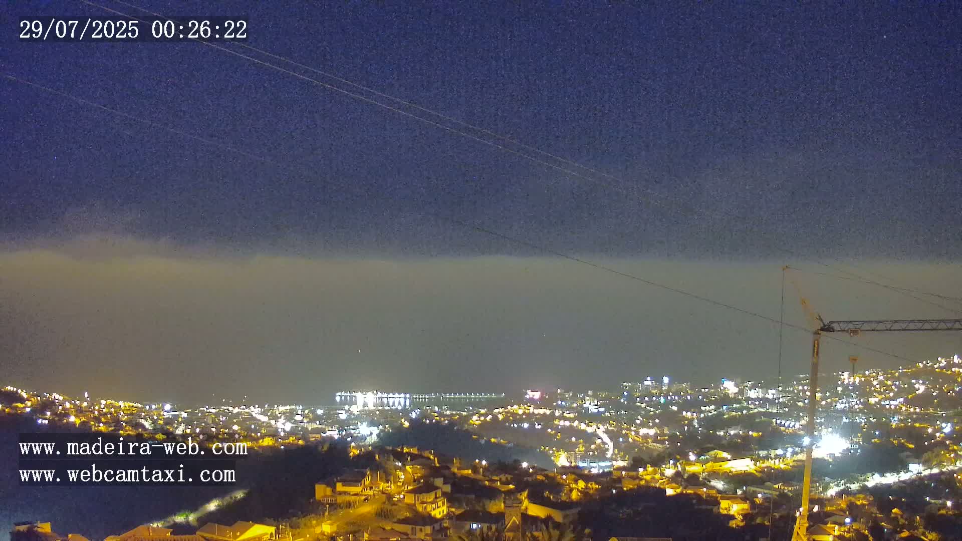 Funchal City  Skyline Live Cam from Sao Roque - Funchal, Madeira, Portugal