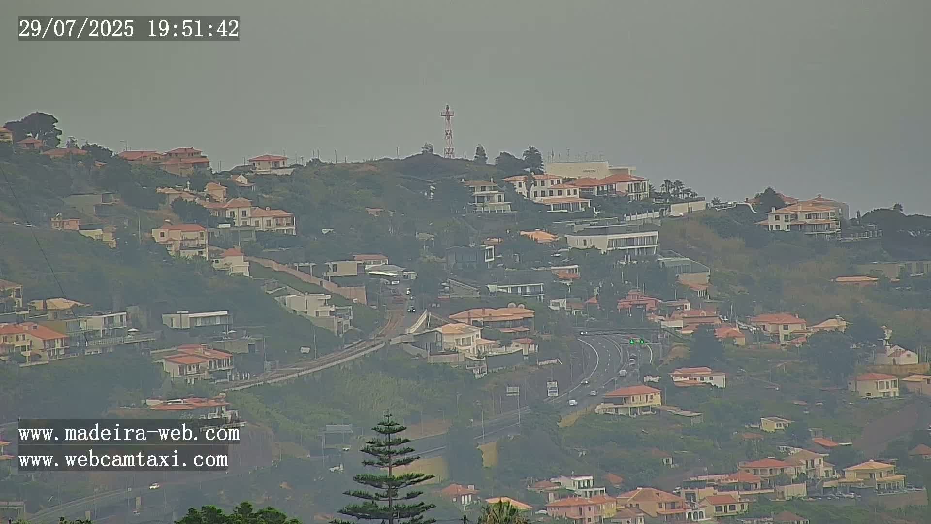 Funchal City  Skyline Live Cam from Sao Roque - Funchal, Madeira, Portugal