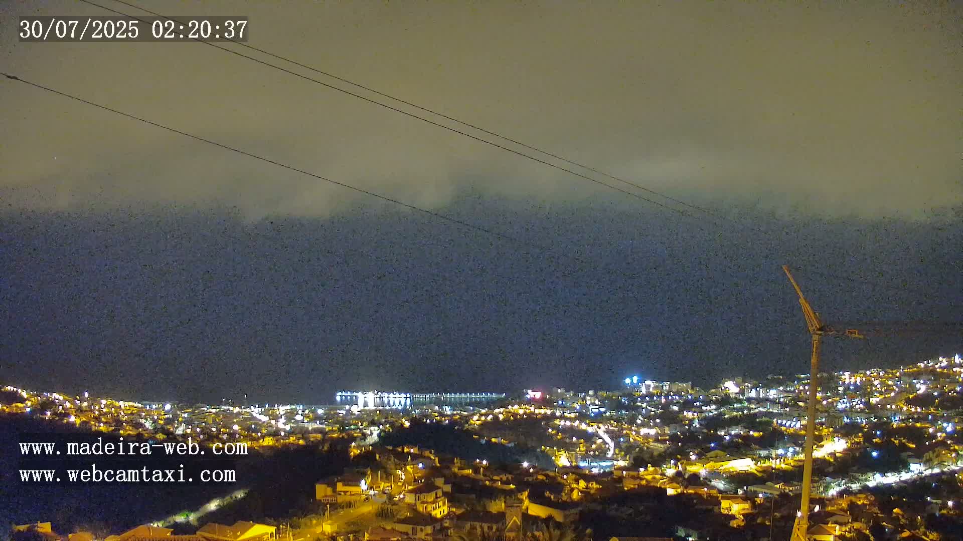 Funchal City  Skyline Live Cam from Sao Roque - Funchal, Madeira, Portugal