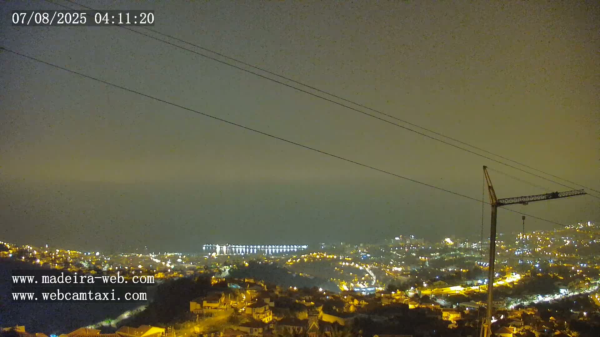 Funchal City  Skyline Live Cam from Sao Roque - Funchal, Madeira, Portugal