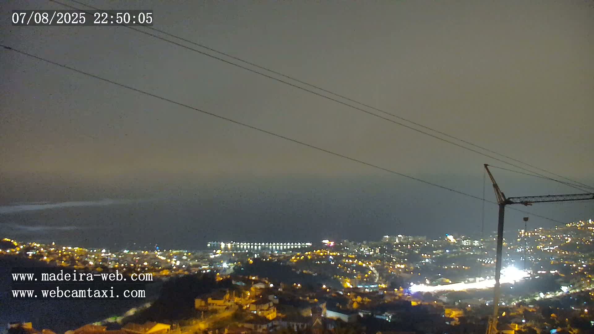 Funchal City  Skyline Live Cam from Sao Roque - Funchal, Madeira, Portugal
