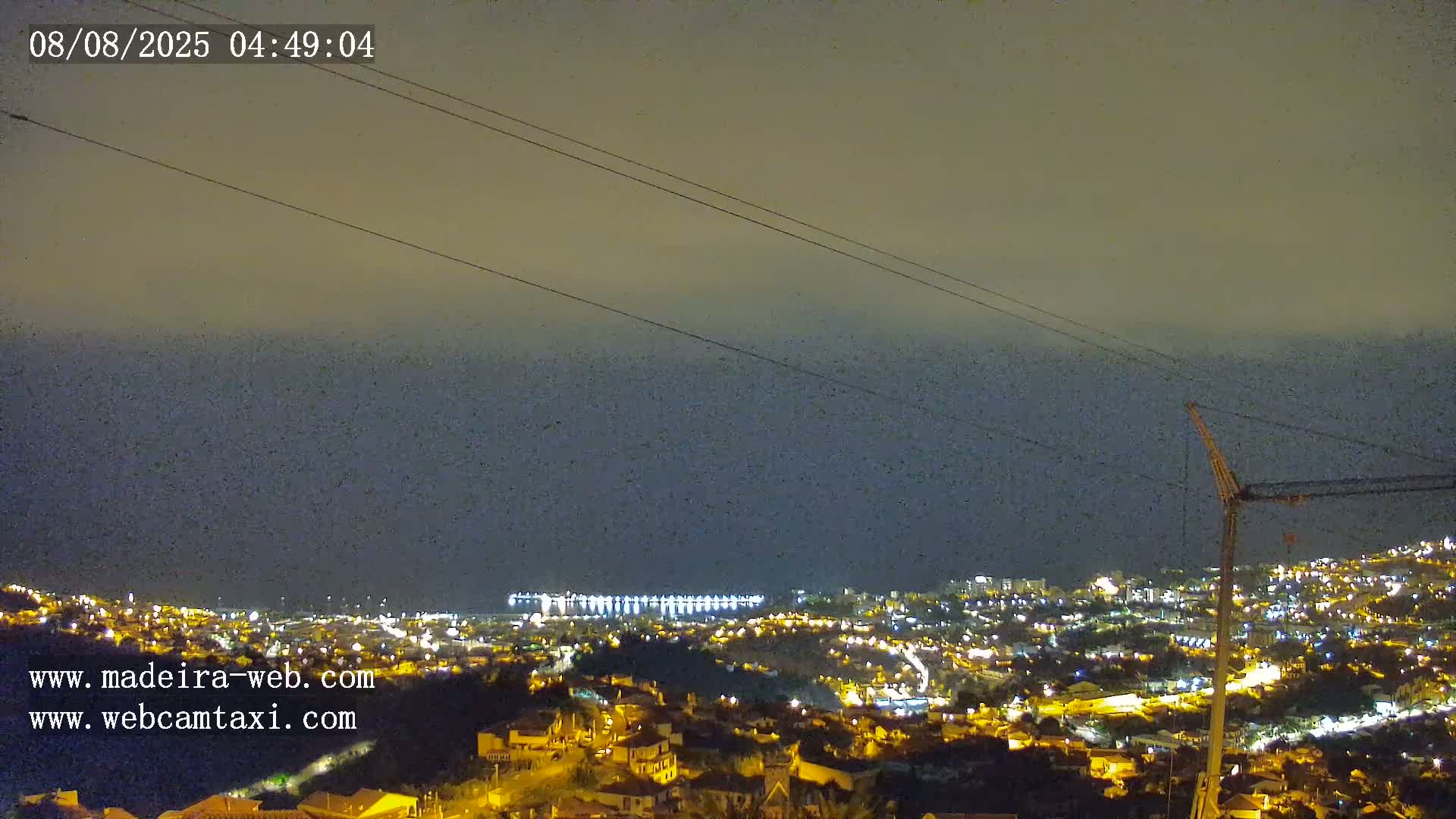 Funchal City  Skyline Live Cam from Sao Roque - Funchal, Madeira, Portugal