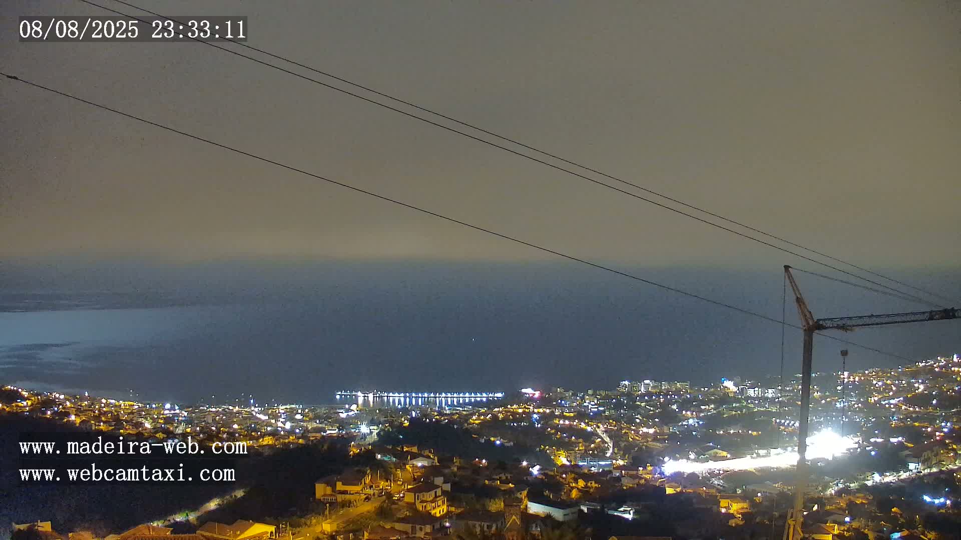 Funchal City  Skyline Live Cam from Sao Roque - Funchal, Madeira, Portugal
